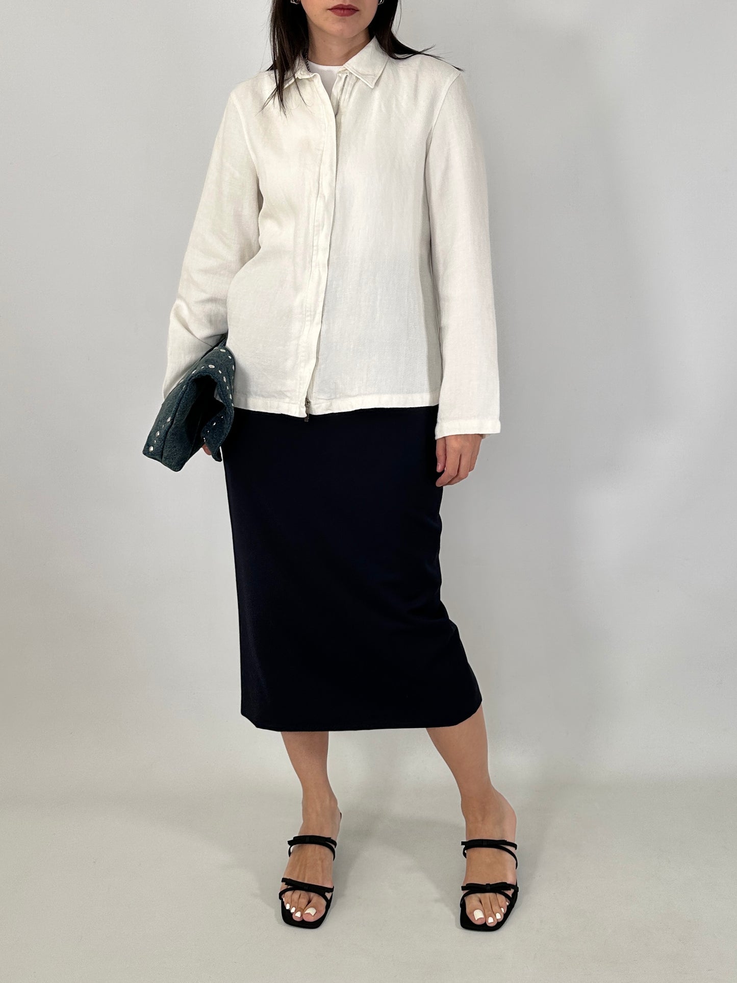 Max Mara zipped linen jacket