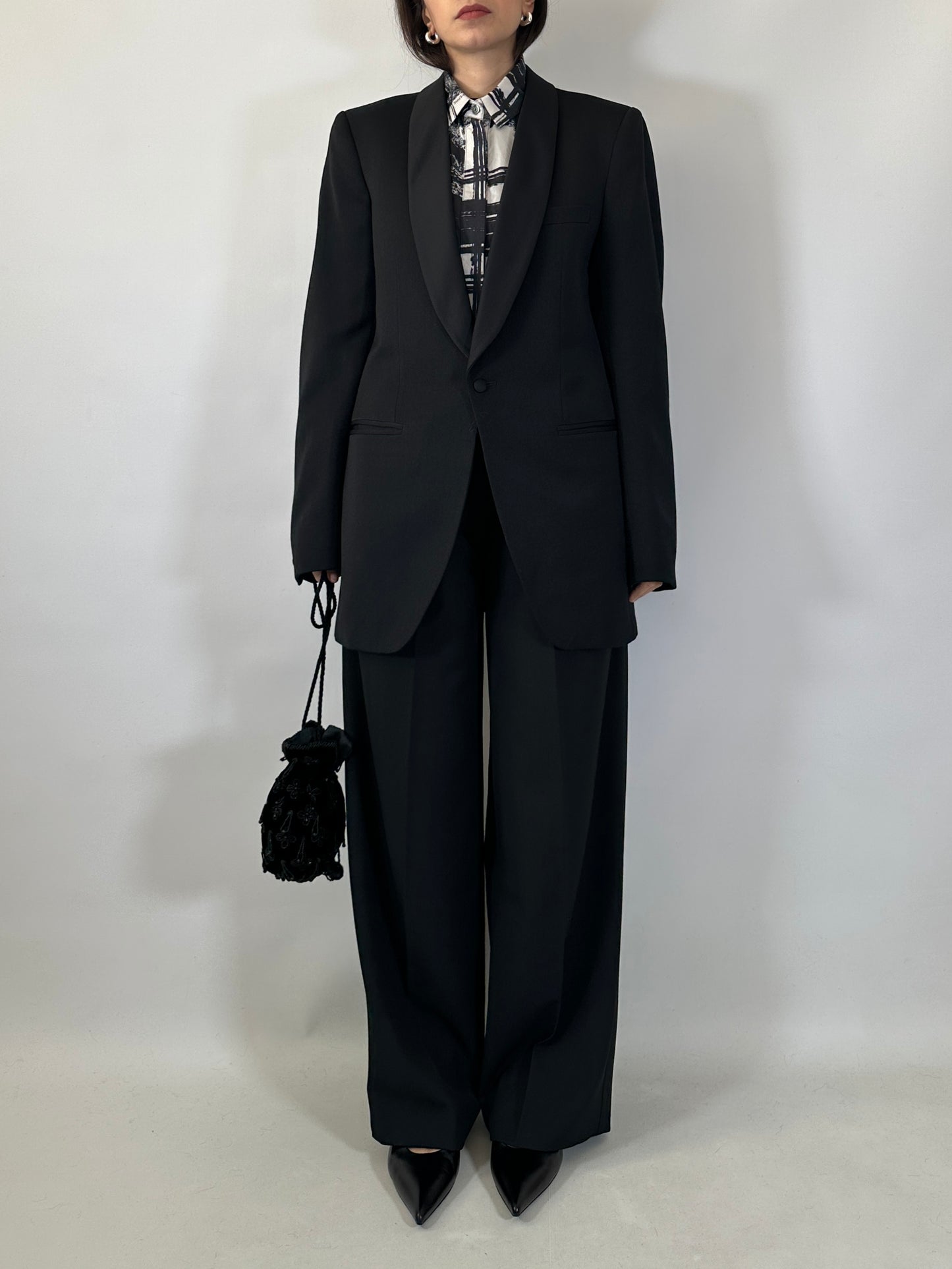 Vintage Black Tuxedo Blazer