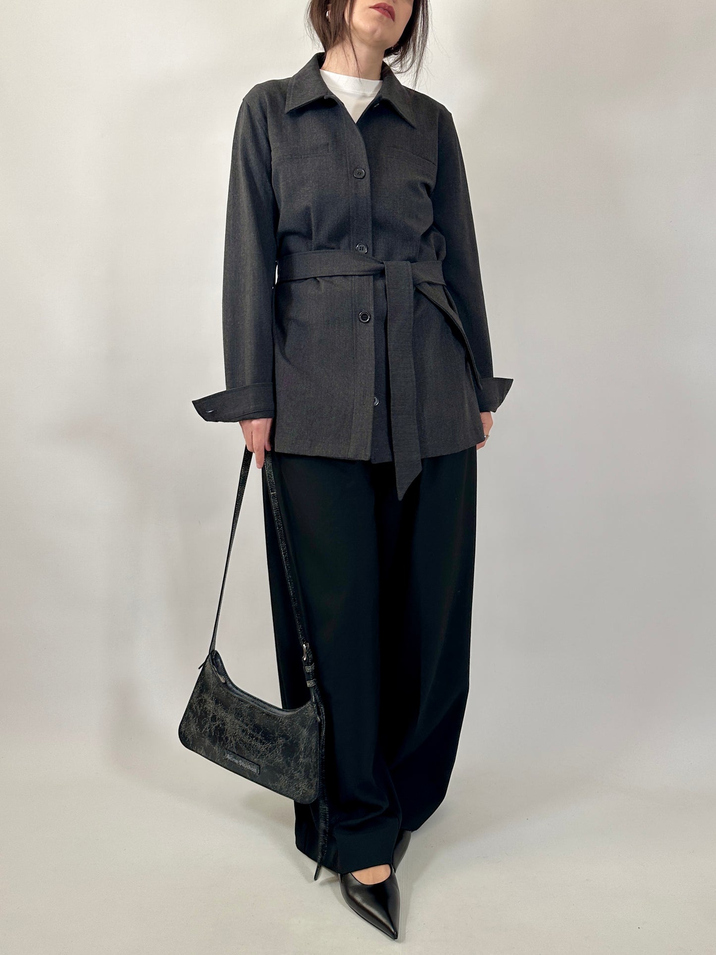 Vintage Marella Belted Shirt Jacket
