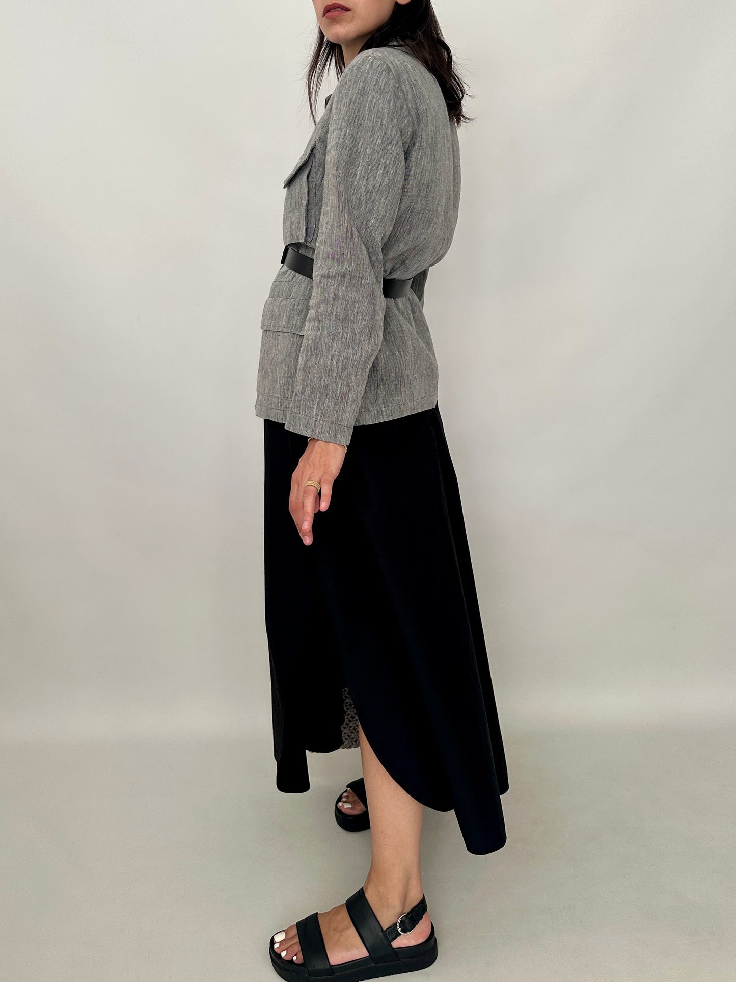 Max Mara pure linen utility jacket
