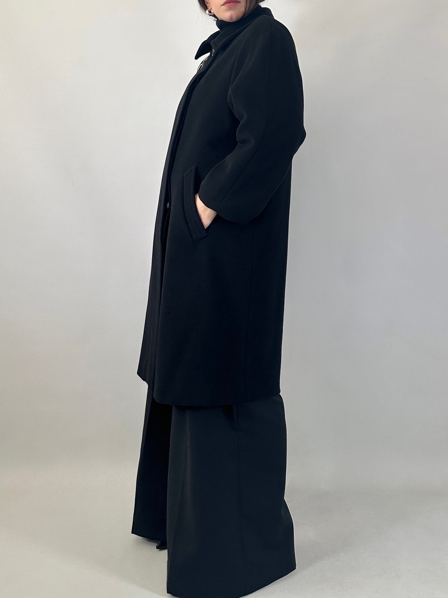 Vintage wool cashmere and angora coat