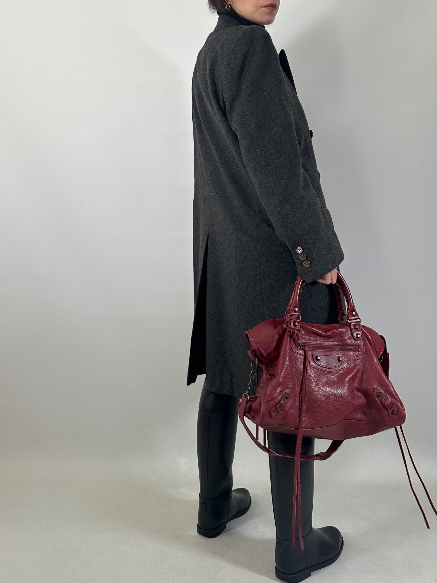 Vintage tailored double-breasted coat