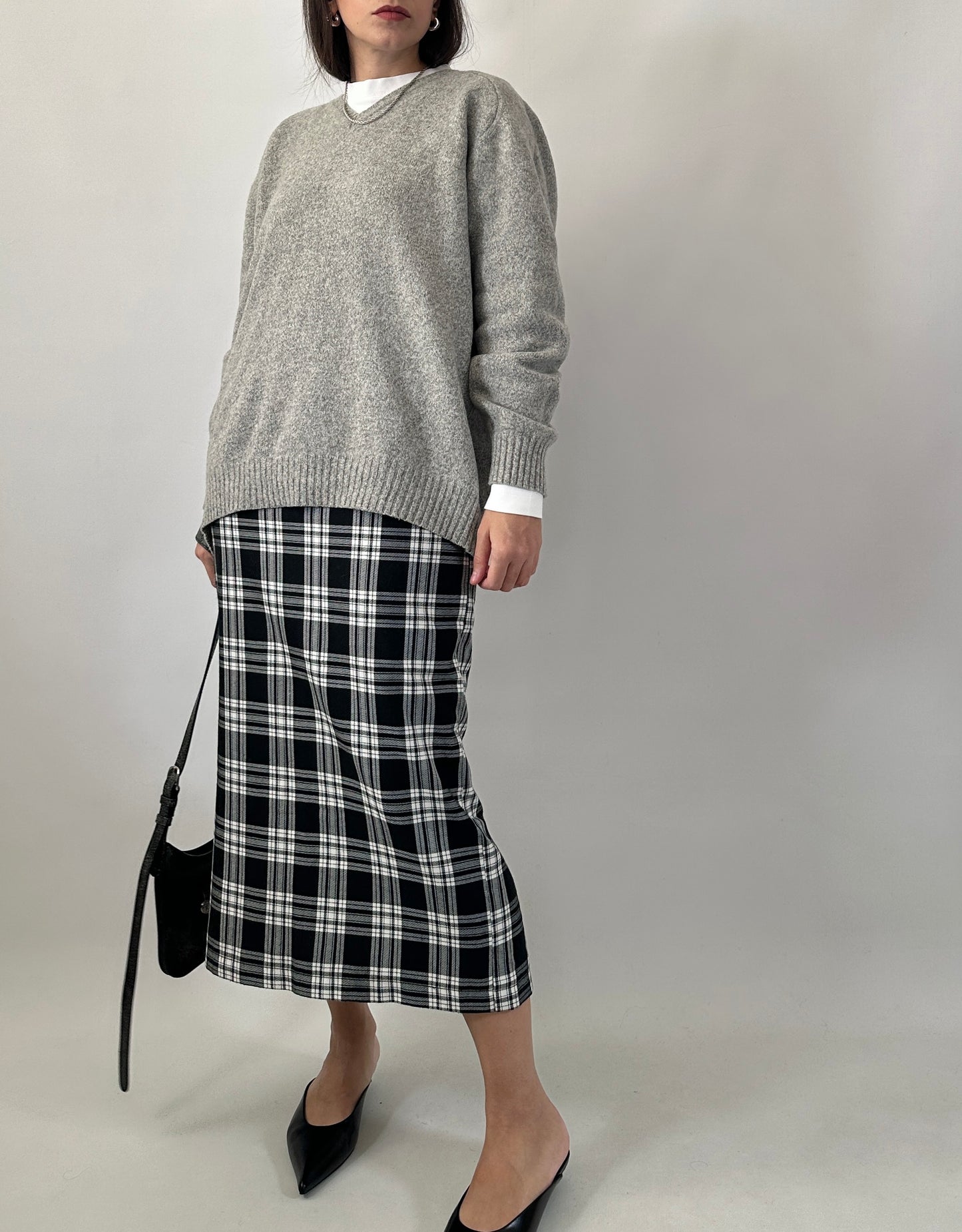 Soft wool blend V-neck sweater