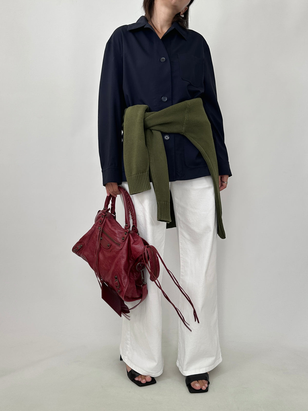 Max Mara Navy Wool Overshirt