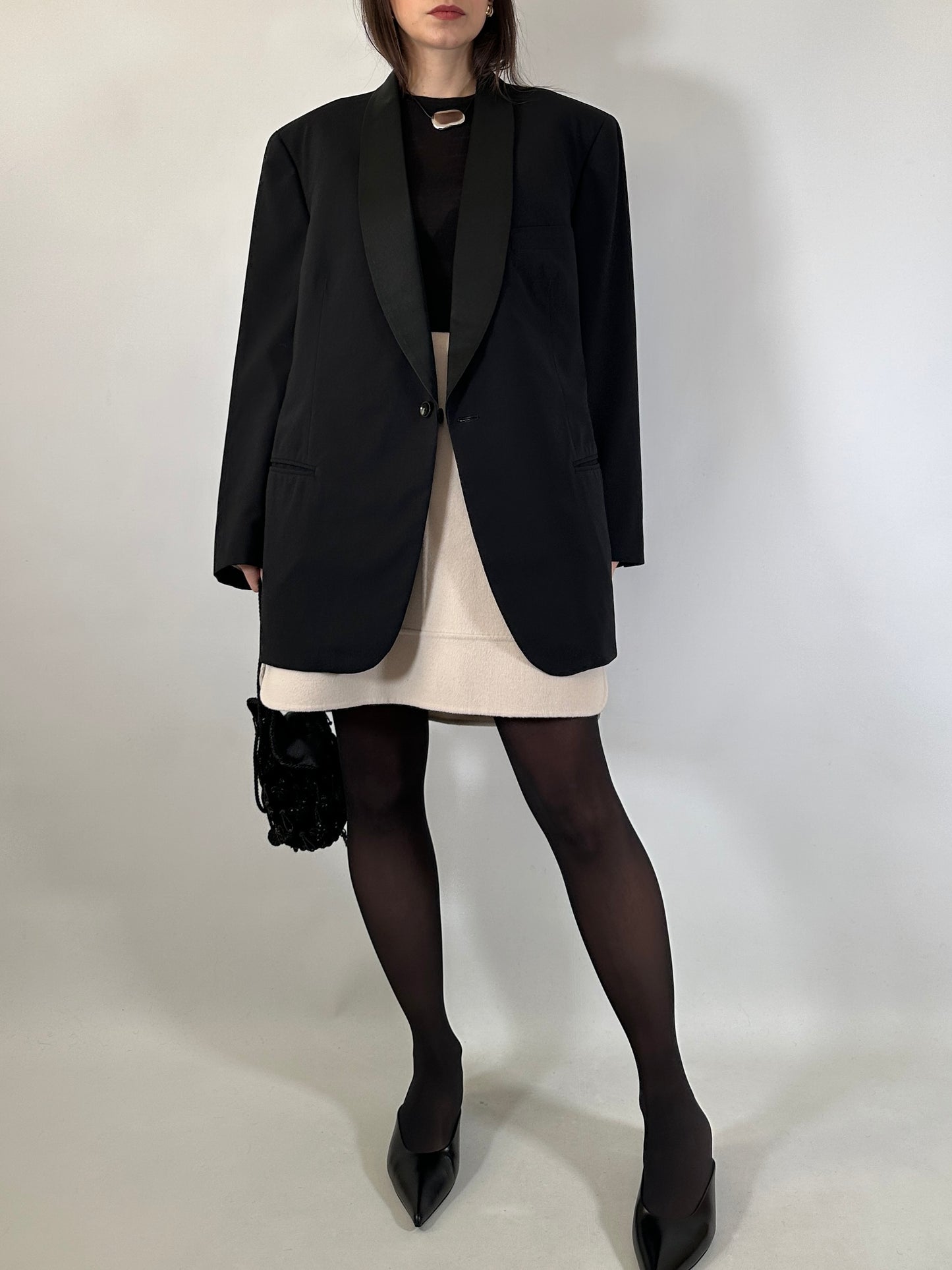 Vintage Tailored Tuxedo Blazer