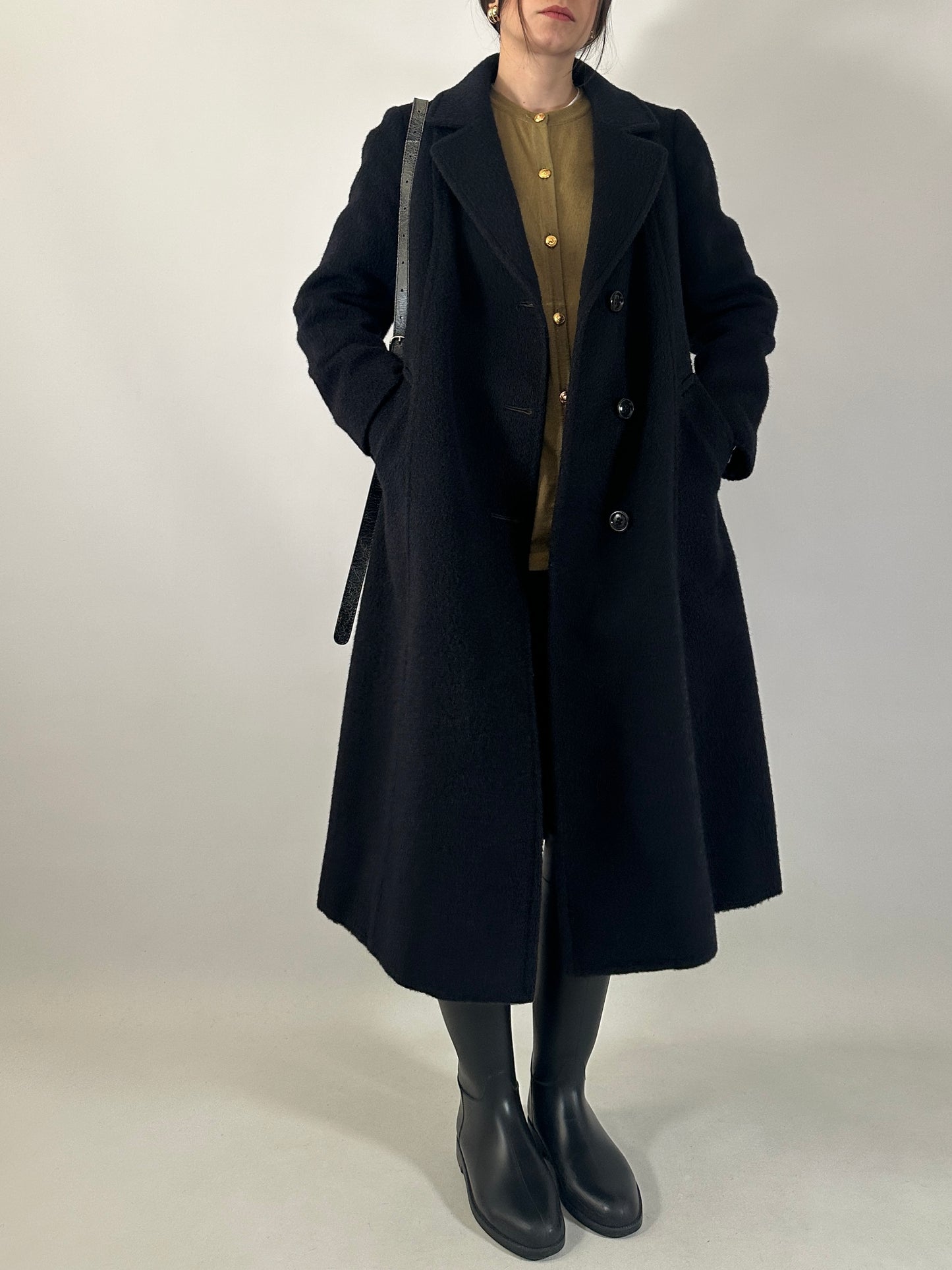 Vintage brushed wool coat