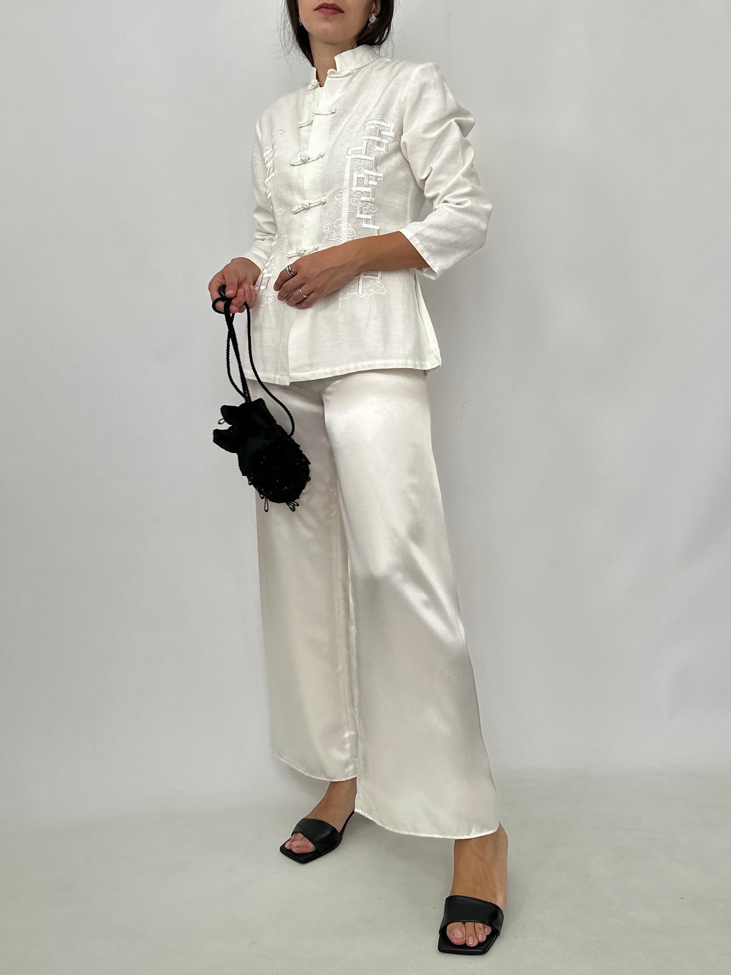 Embroidered Tang Silk Jacket