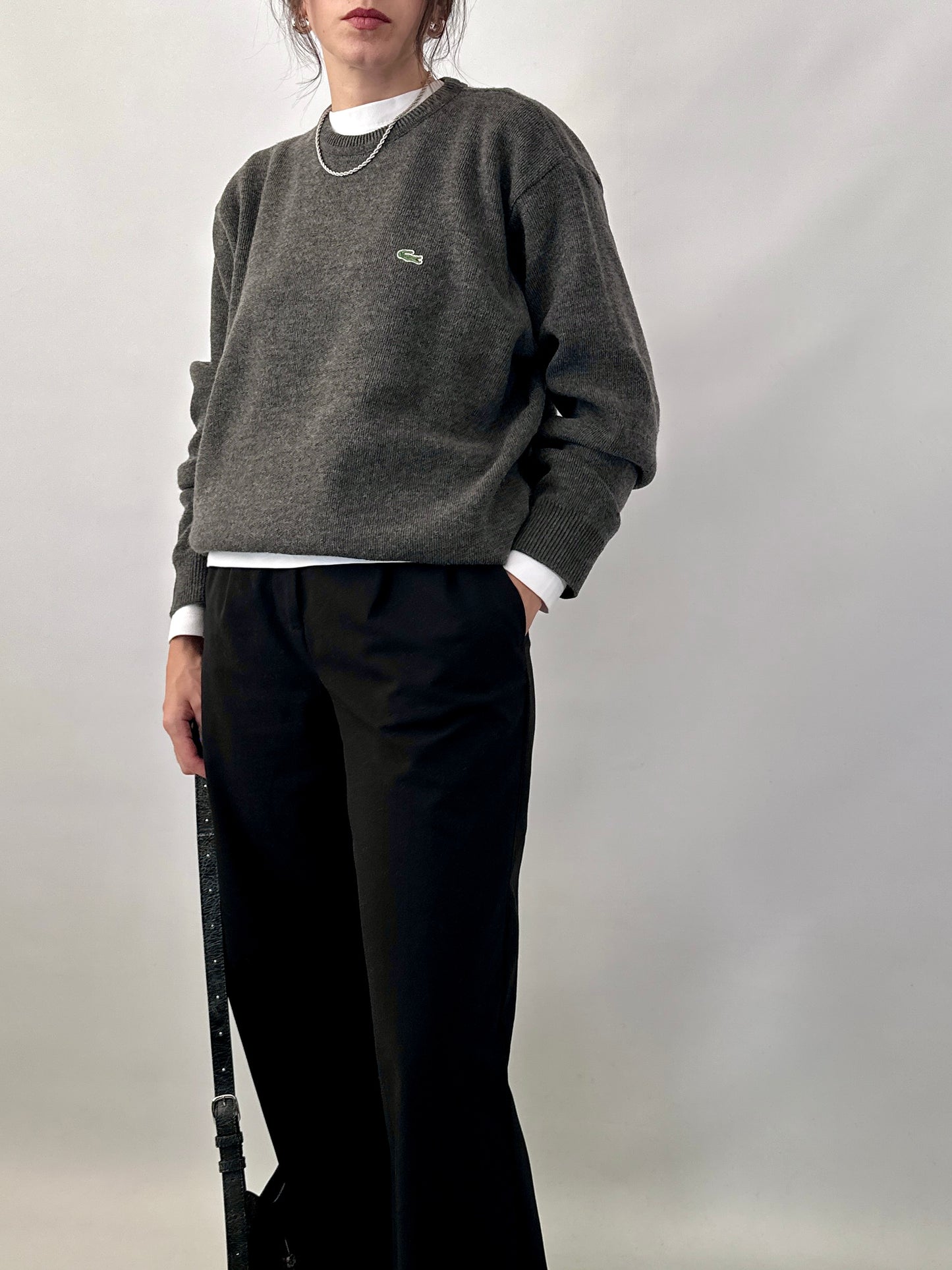 Lacoste wool blend sweater