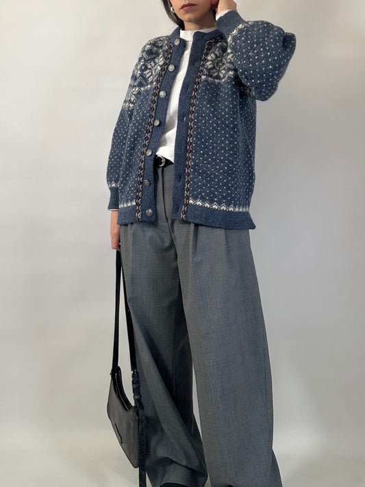 Norwegian Pure Wool Cardigan Jacket