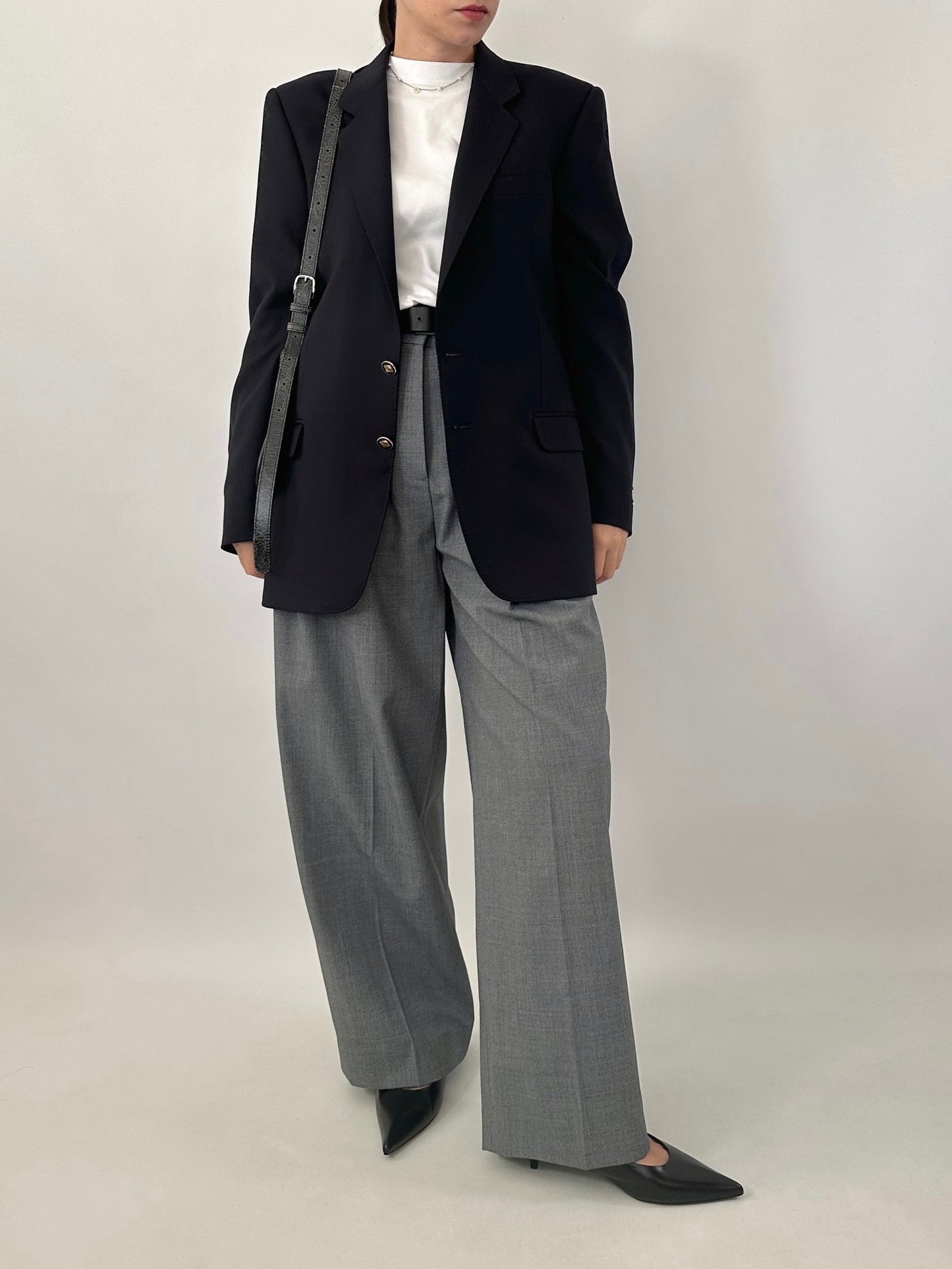 Vintage tailored jacket with gold-tone buttons