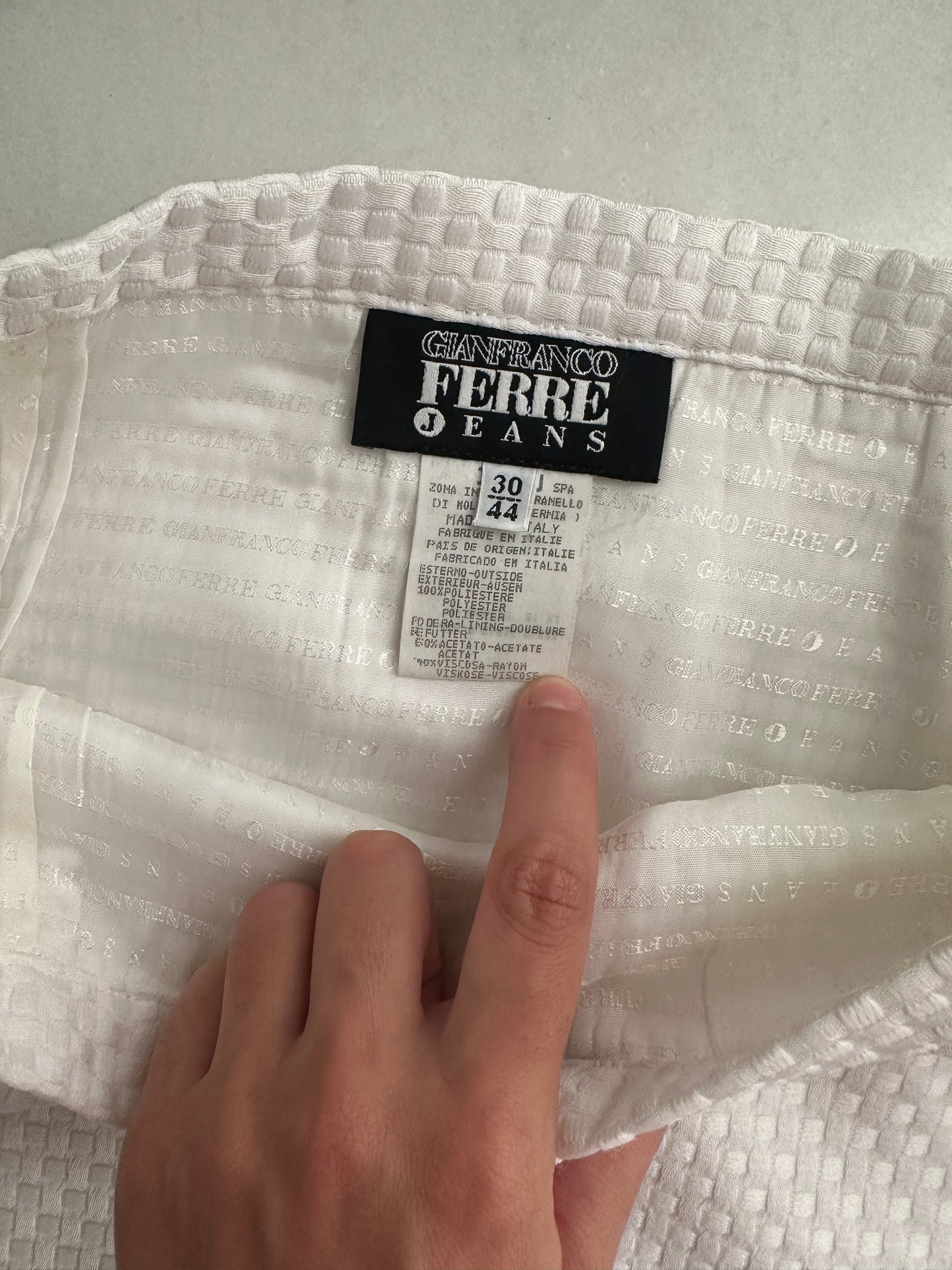 Gianfranco Ferré jacquard mini skirt