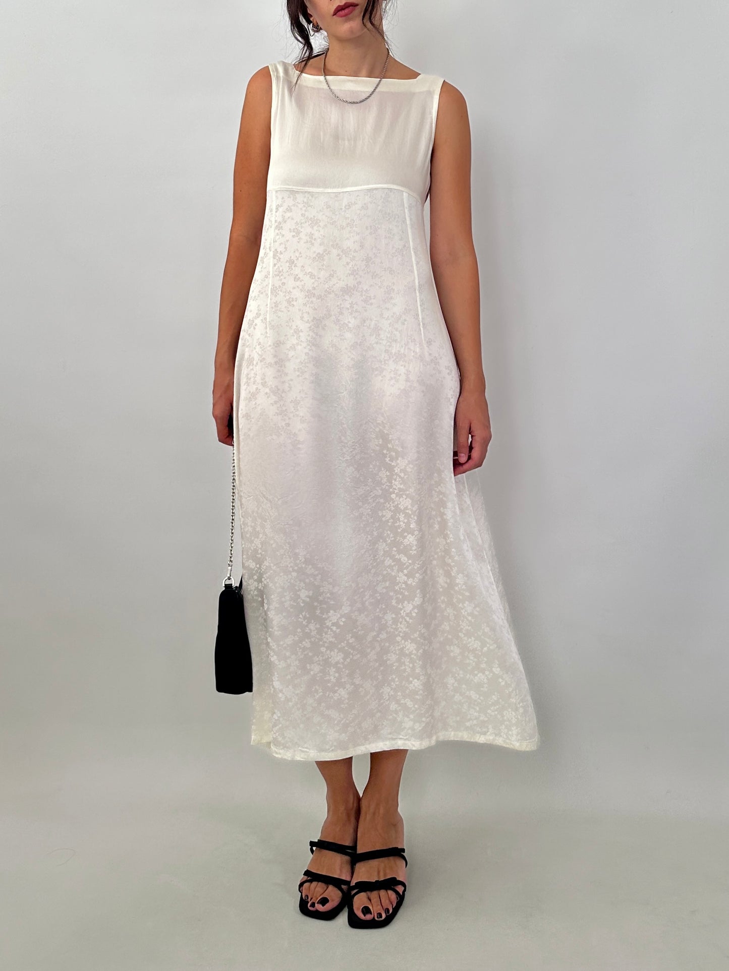 Jacquard satin vintage dress