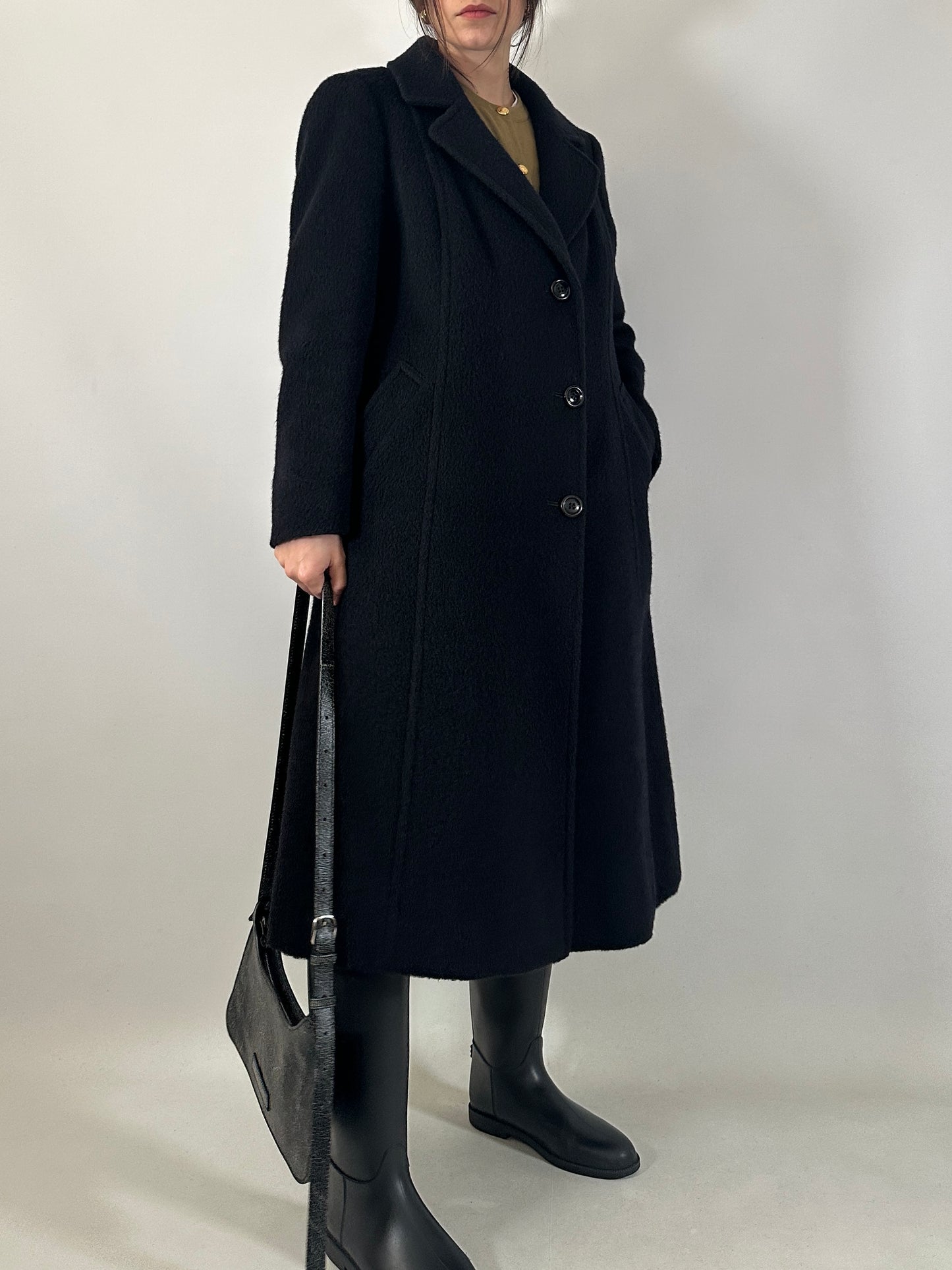 Vintage brushed wool coat