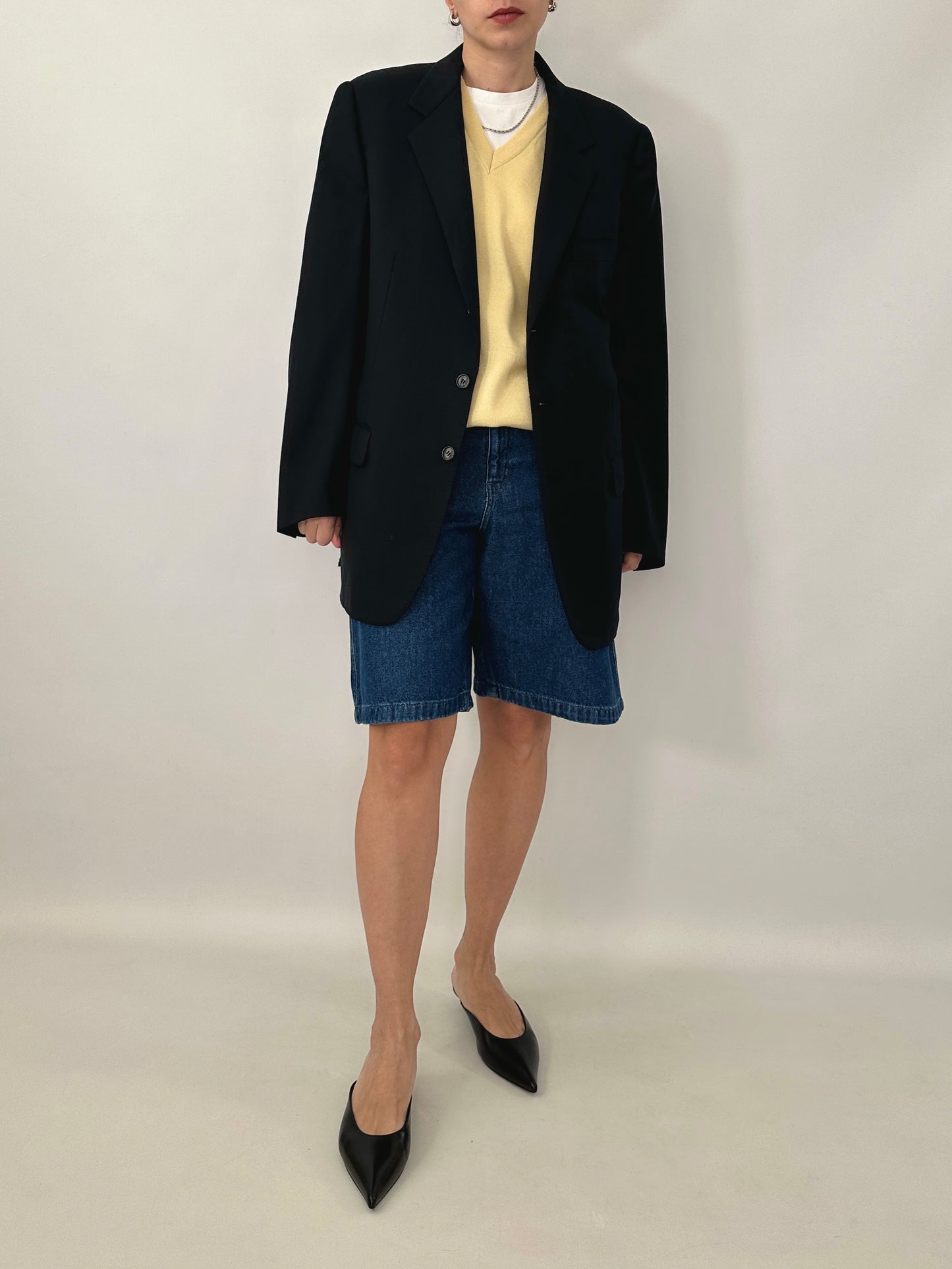 Vintage Burberry blue tailored jacket
