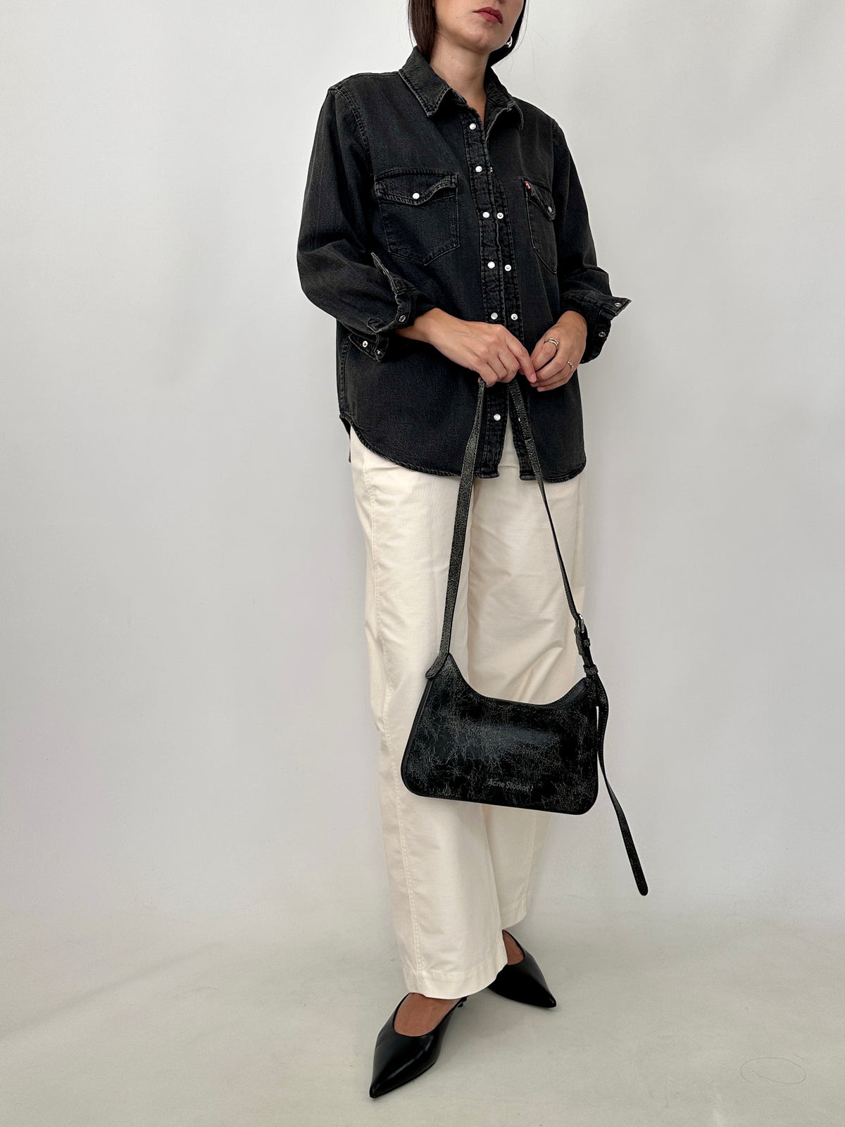 Levi’s Washed Black Western Denim Shirt
