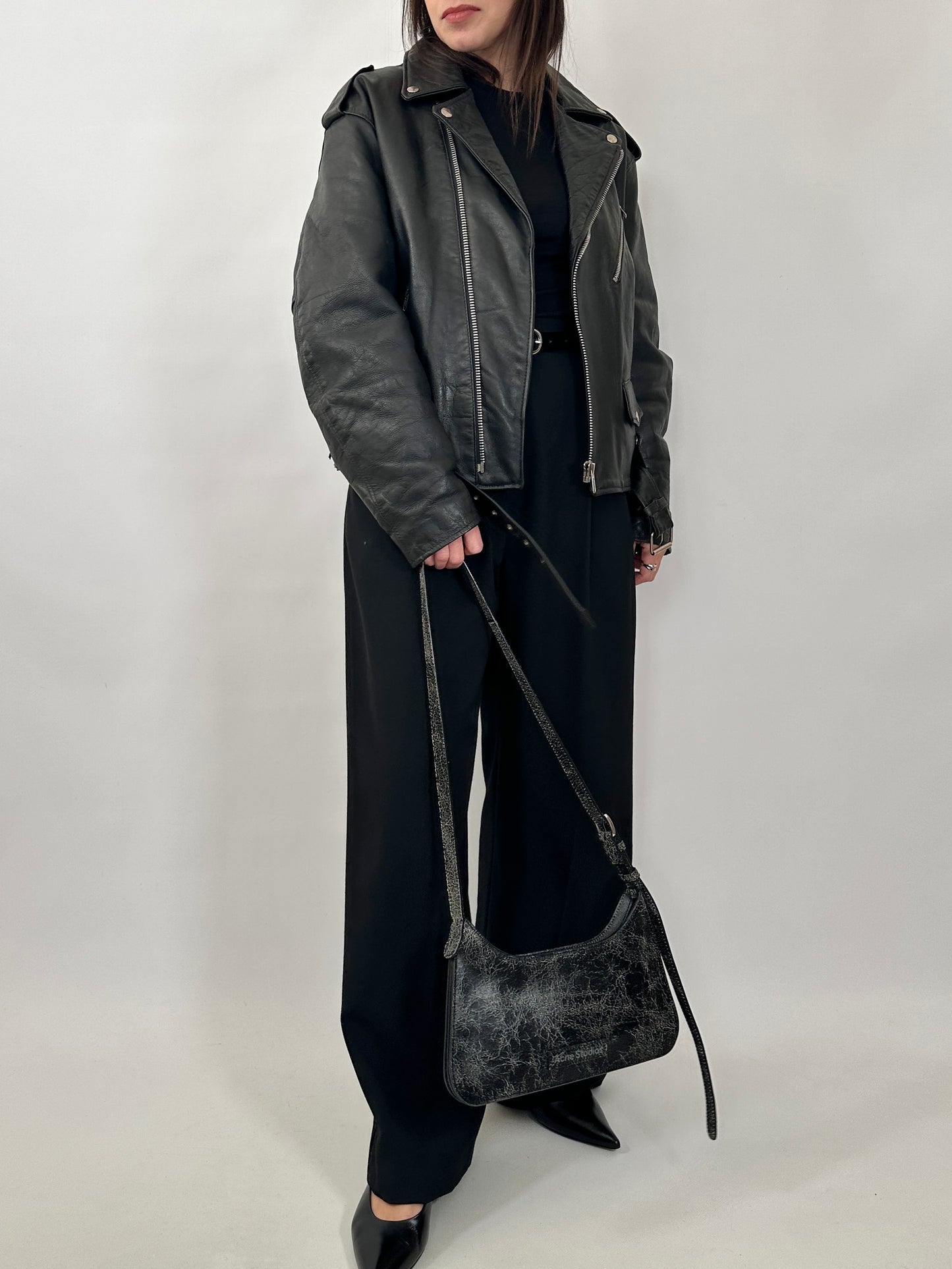 Vintage Leather Perfecto Biker Jacket