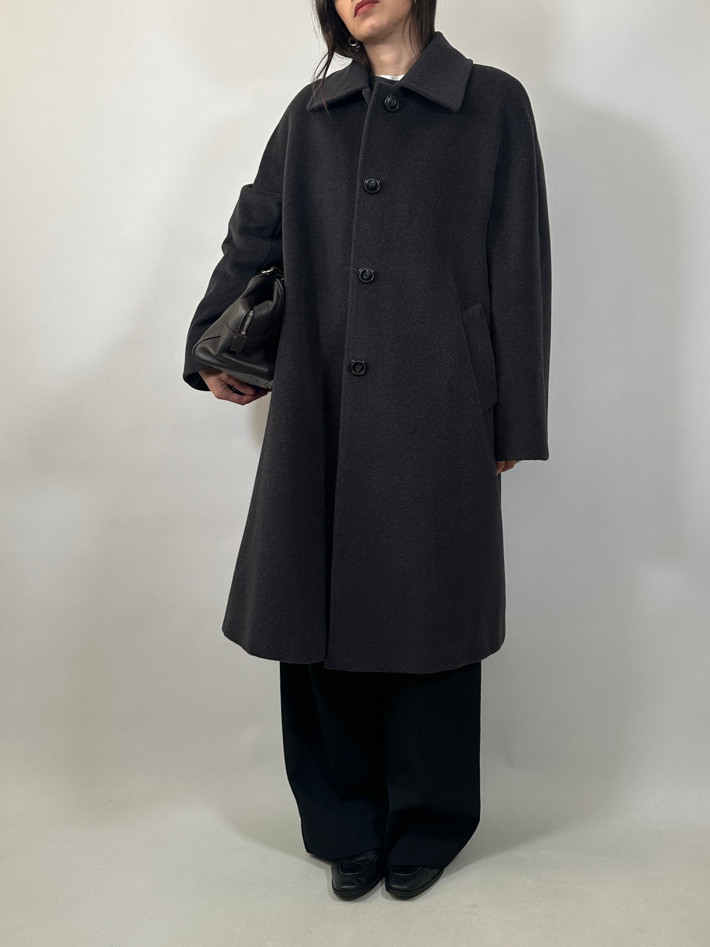 Essential Pure Wool Grey Coat