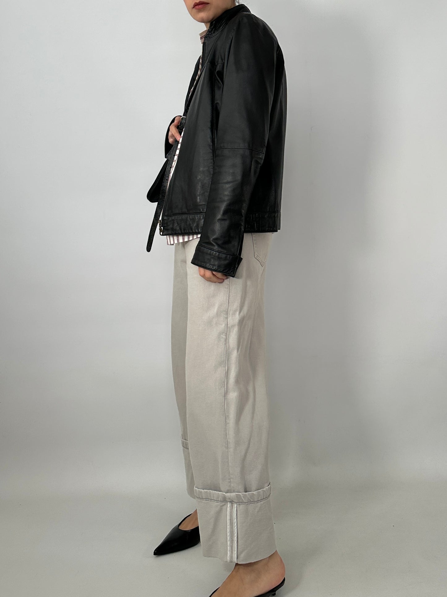 Genuine lambskin leather jacket