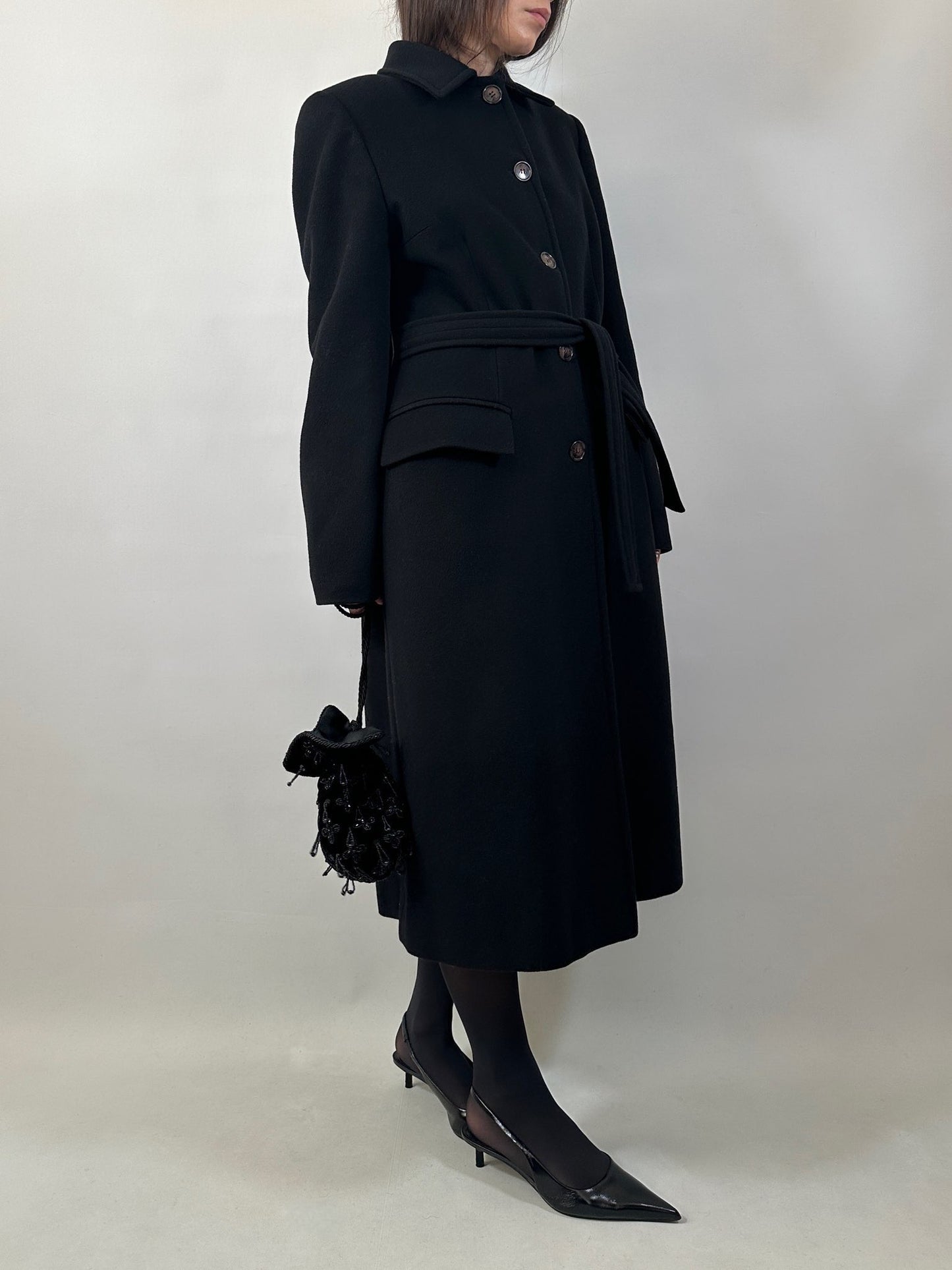 Classic Belted Wool and Cashmere Coat