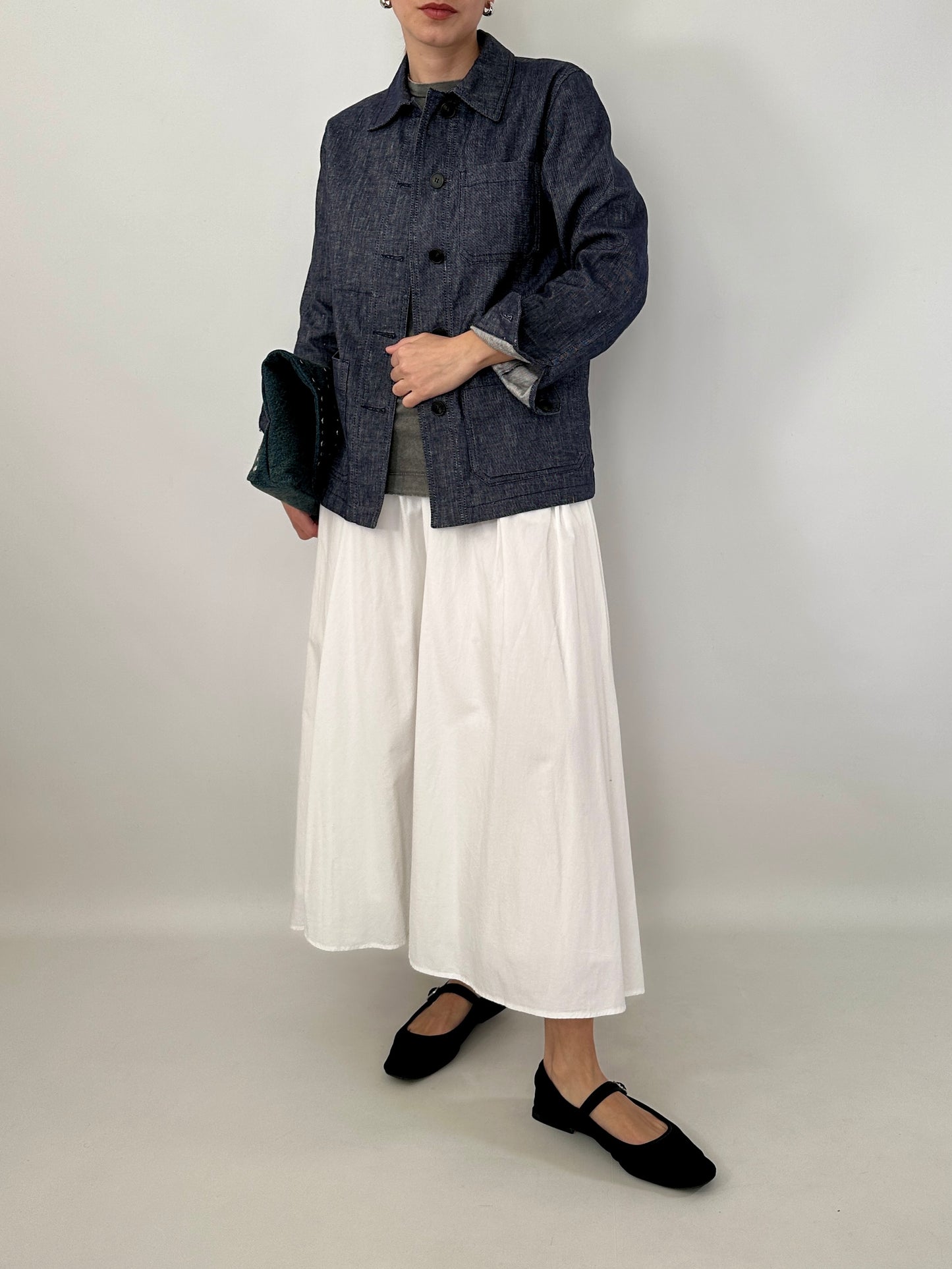 Max Mara linen and cotton denim jacket