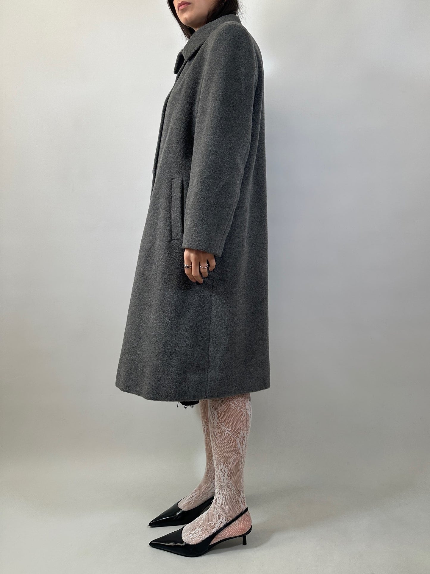 Vintage Mohair and Wool Tailored Coat