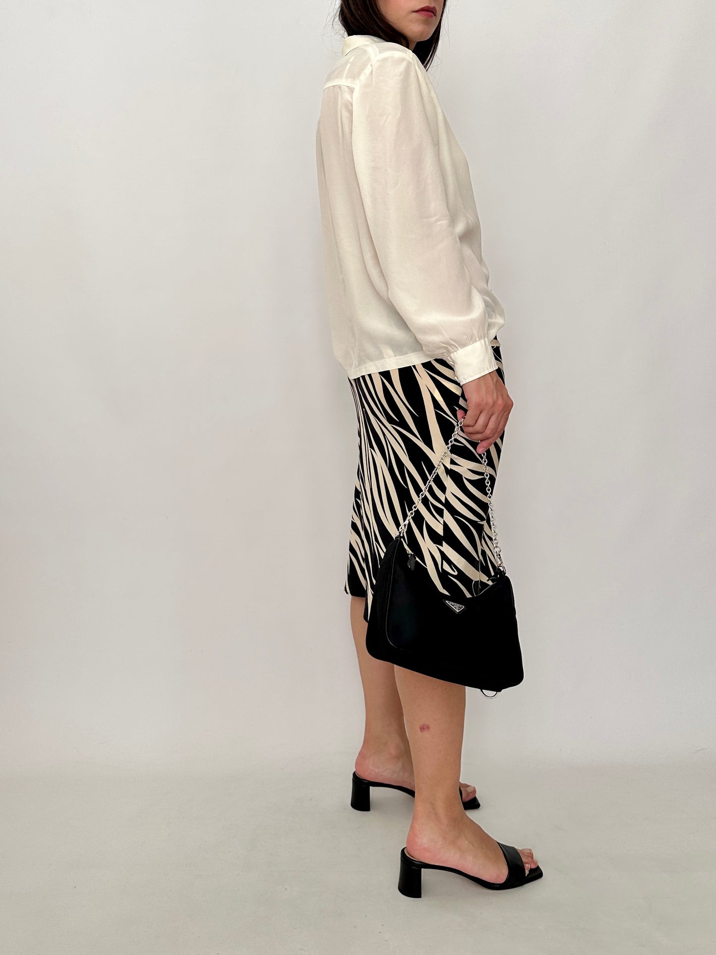 Vintage Ivory Silk Shirt