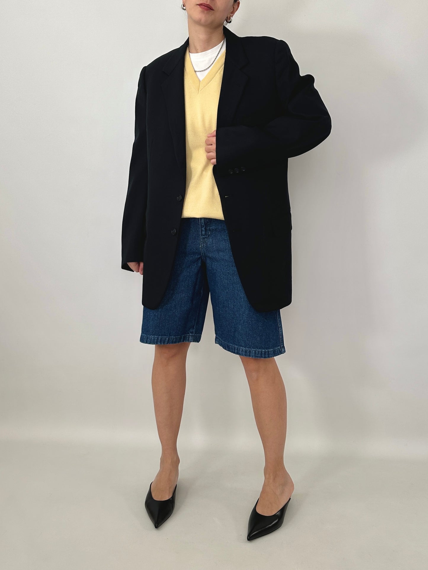 Vintage Burberry blue tailored jacket