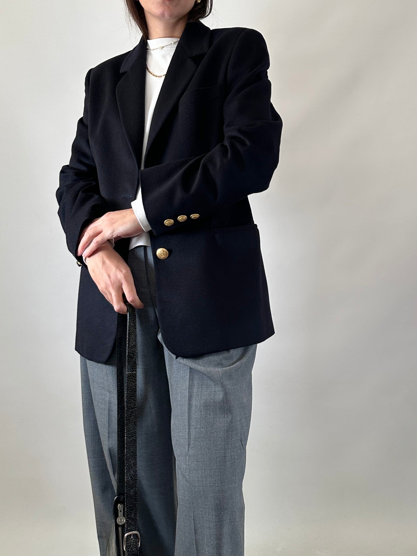 Vintage cashmere blend blazer