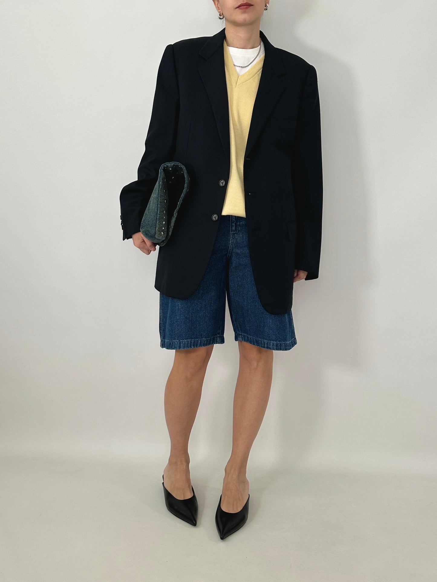 Vintage Burberry blue tailored jacket