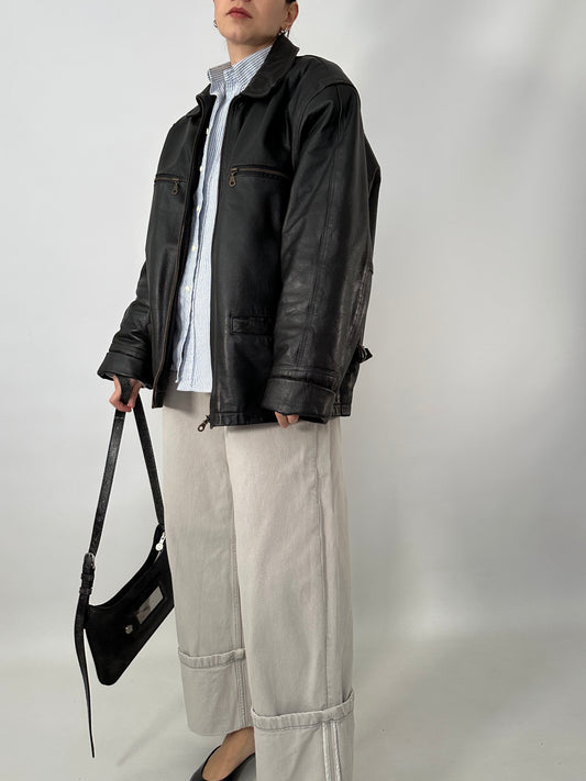 Harrington leather jacket