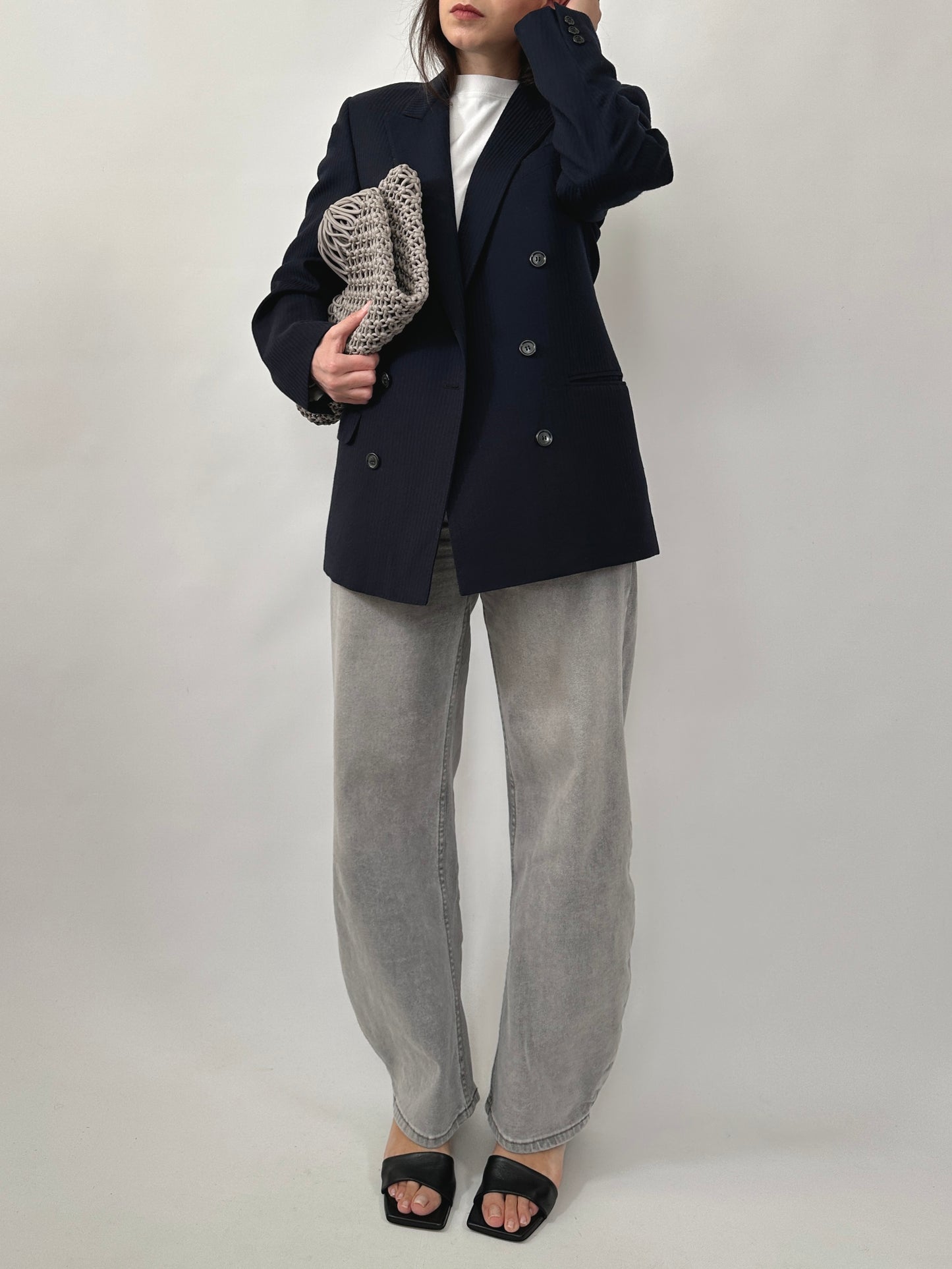Timeless Tailored Pinstripe Blazer