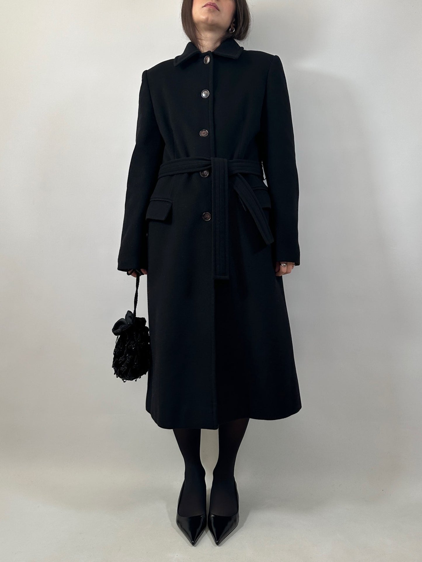 Classic Belted Wool and Cashmere Coat