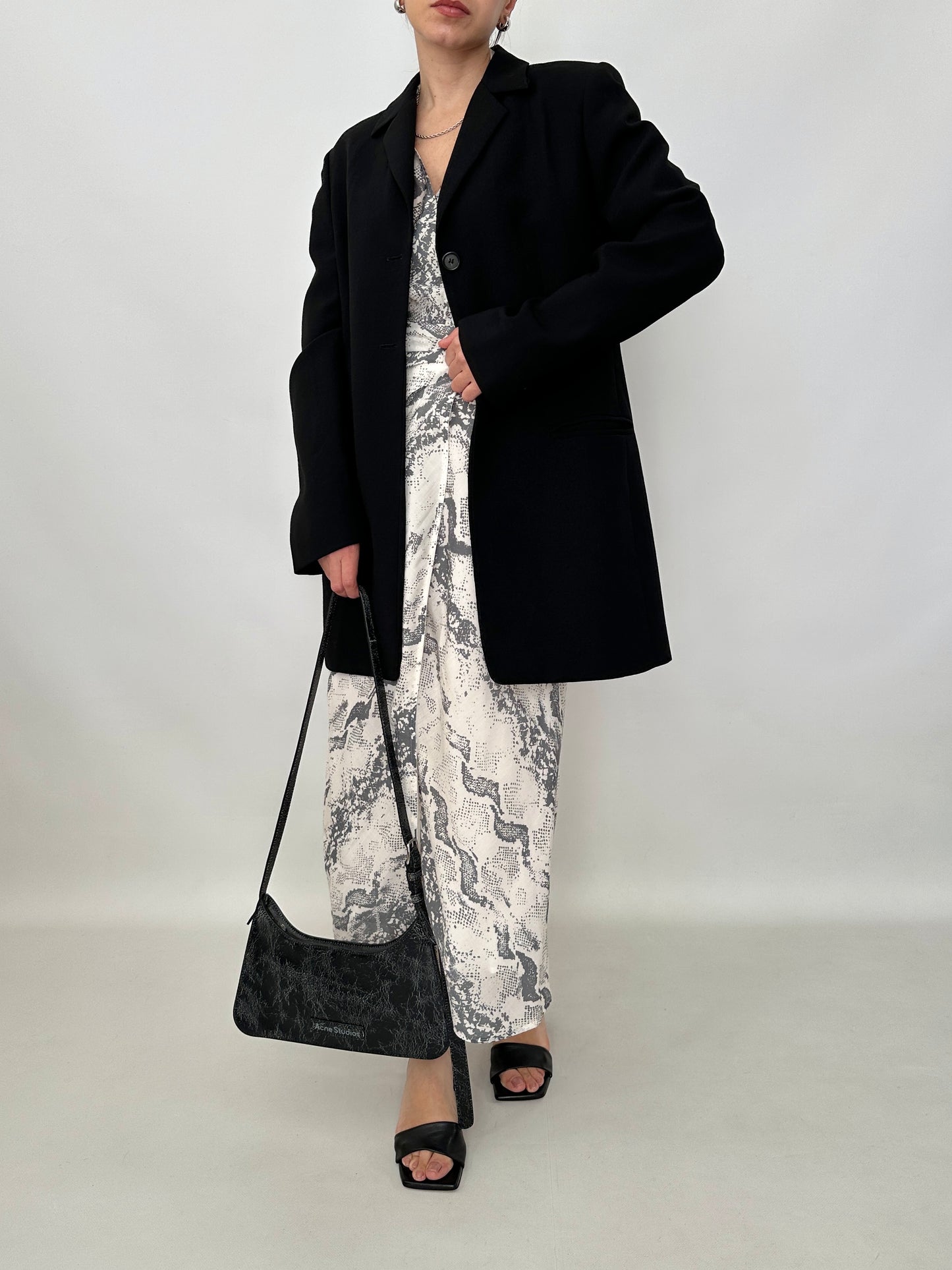 Marella long black blazer
