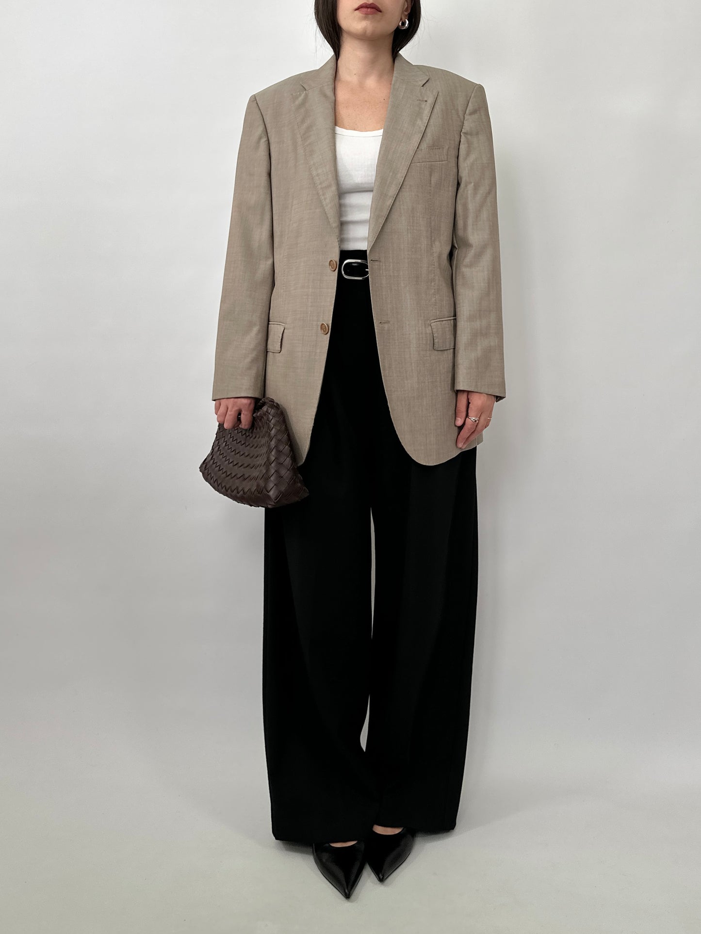 Lightweight Wool Tailored Blazer