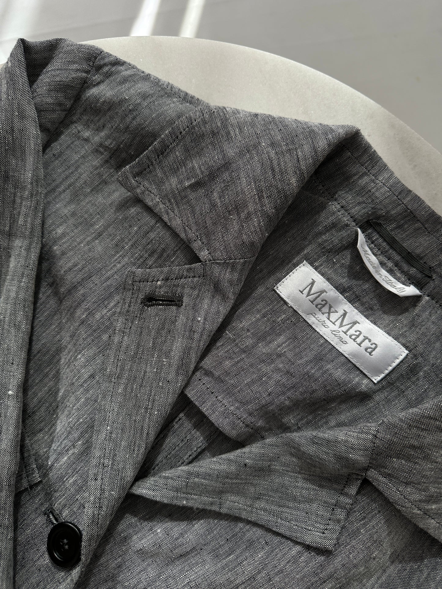Max Mara pure linen utility jacket