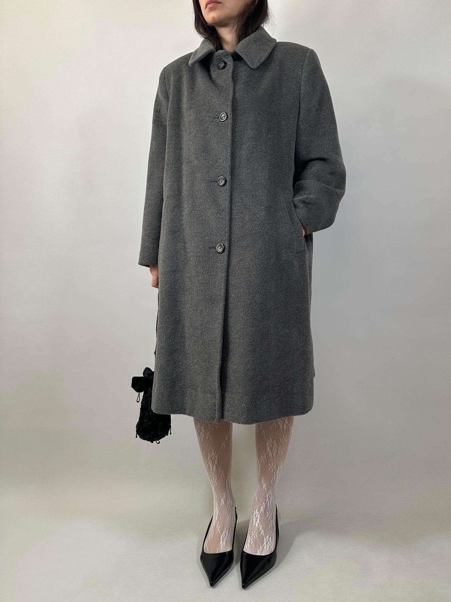 Vintage Mohair and Wool Tailored Coat