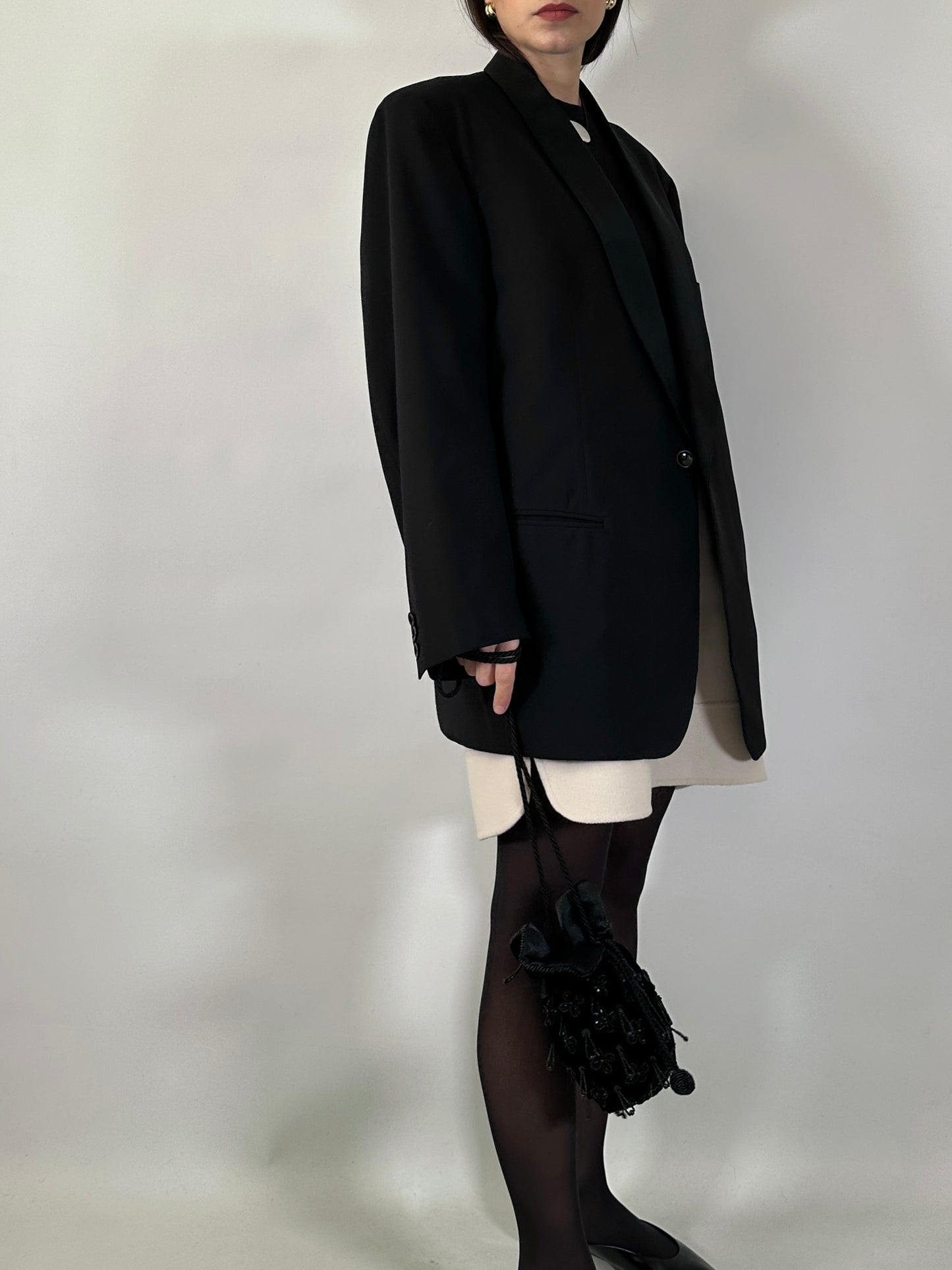 Vintage Tailored Tuxedo Blazer
