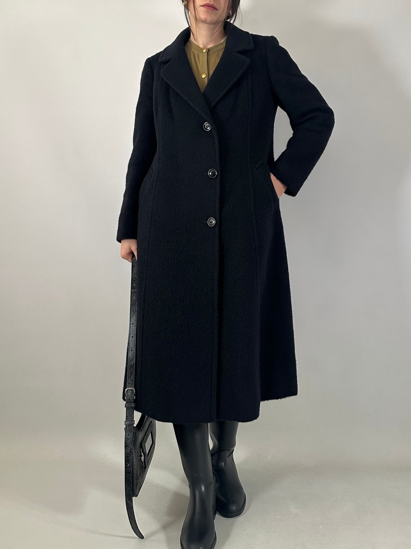 Vintage brushed wool coat