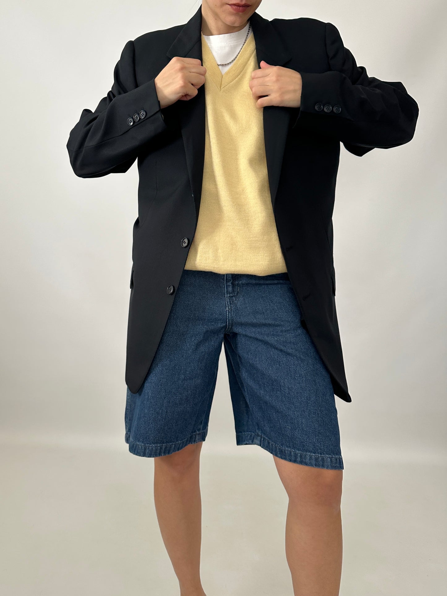 Vintage Burberry blue tailored jacket