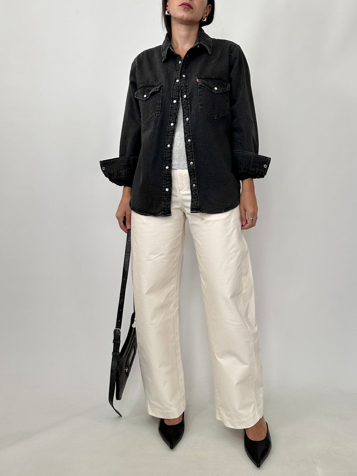 Levi’s Washed Black Western Denim Shirt