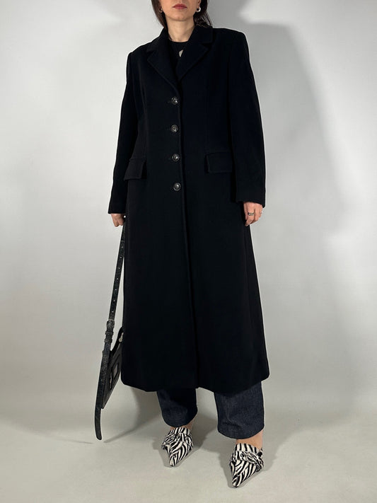 Long Tailored Wool&Cashmere Coat