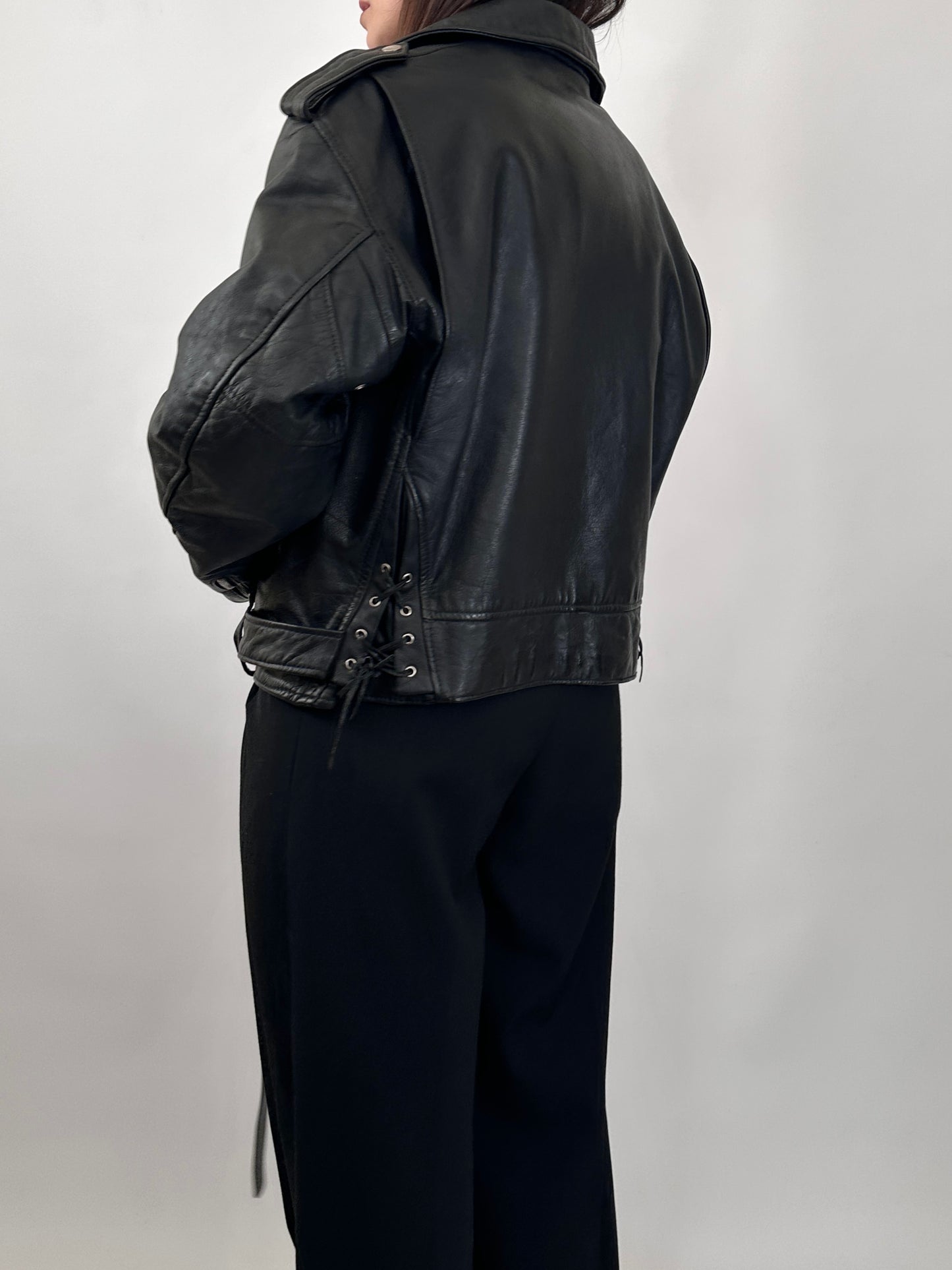 Vintage Leather Perfecto Biker Jacket