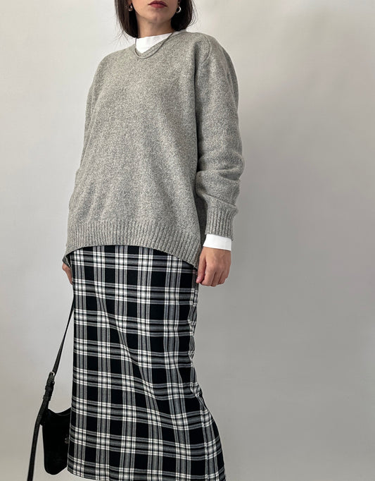 Soft wool blend V-neck sweater