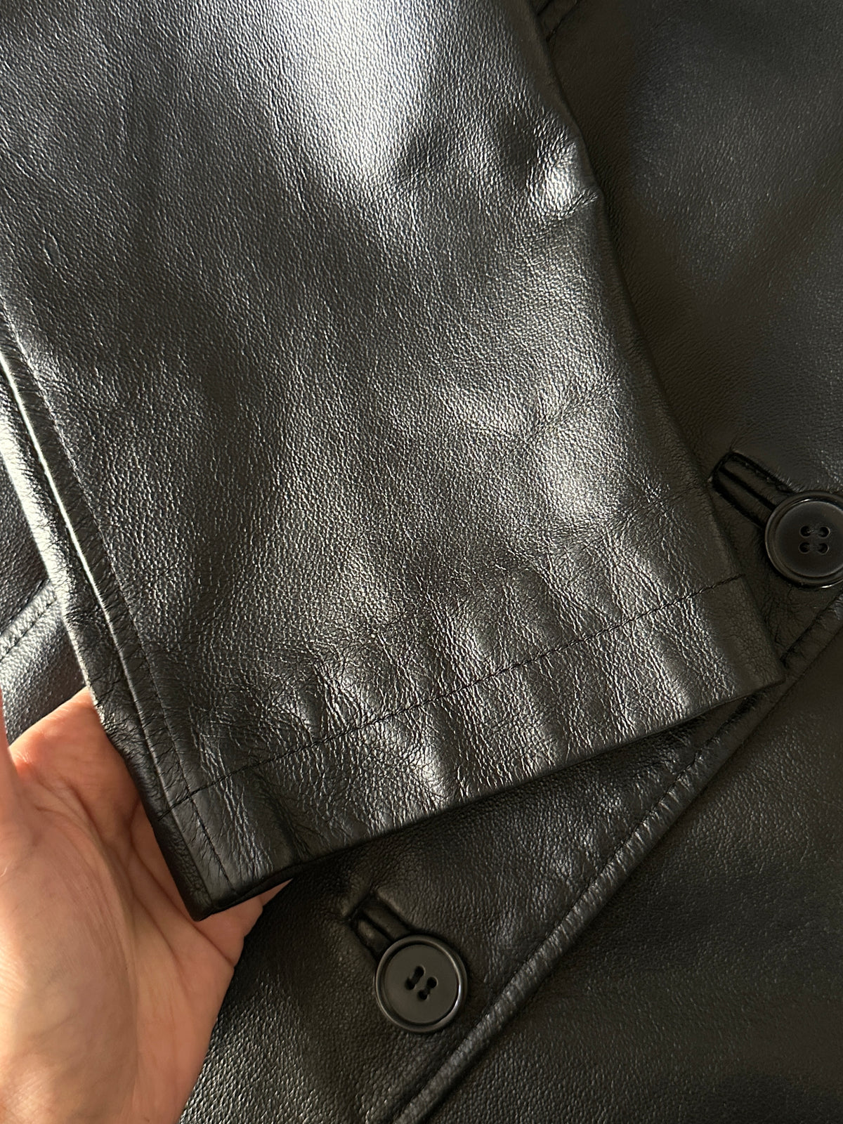 Black Leather Straight Jacket