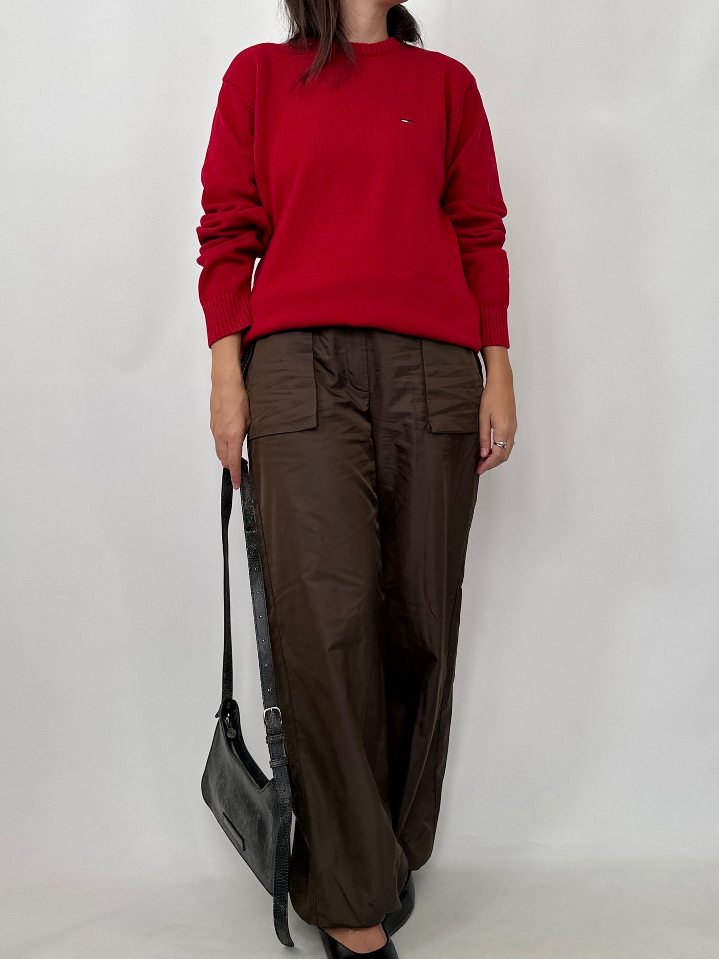 Tommy Hilfiger Red Cotton Sweater
