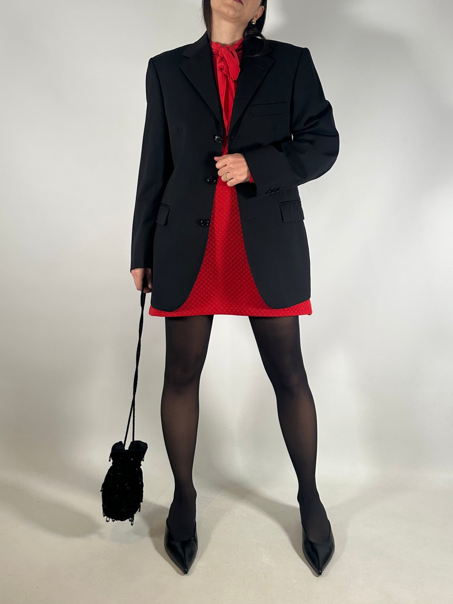 Black Wool Tailored Jacket