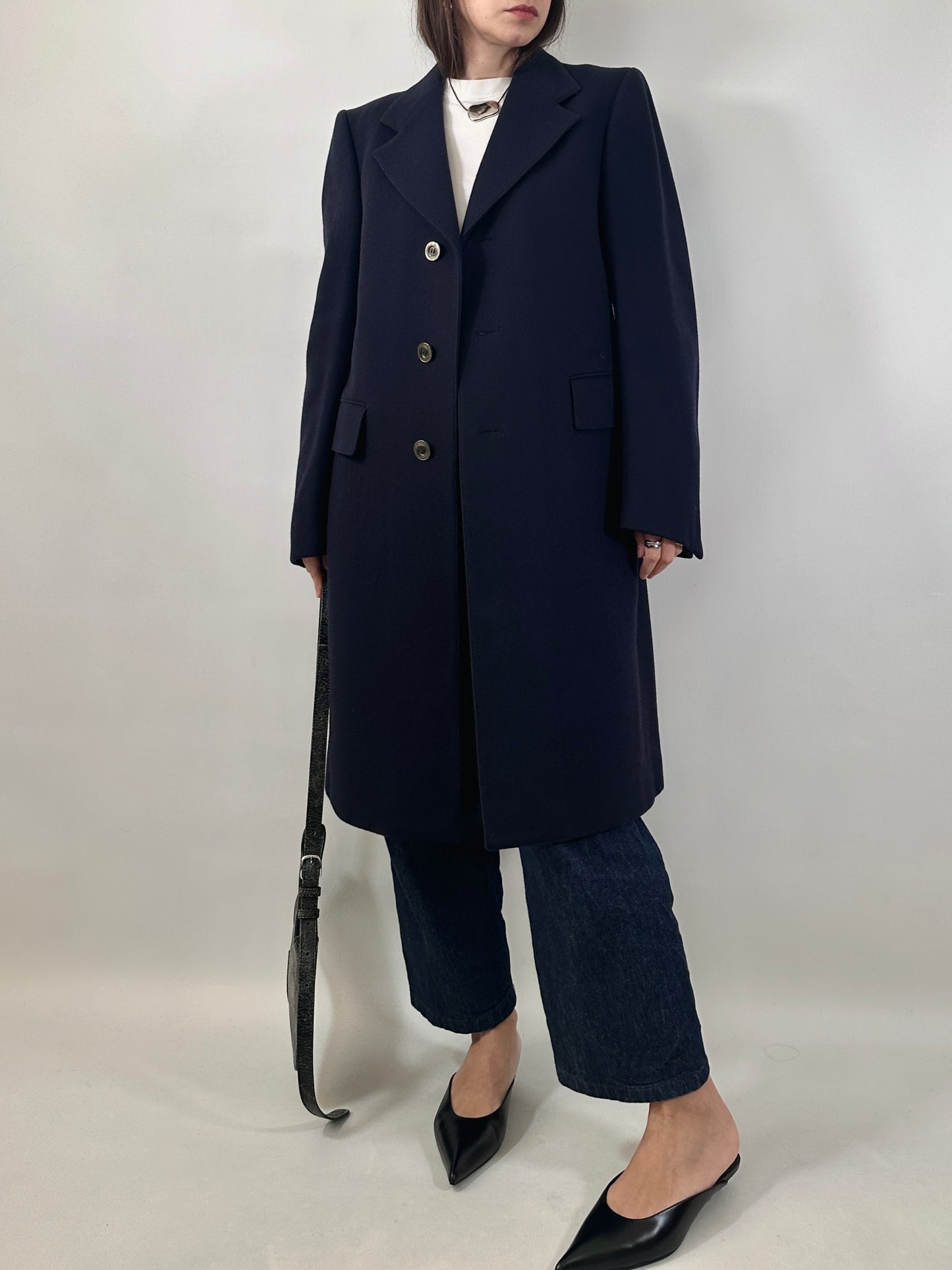 Classic Tailored Navy Coat