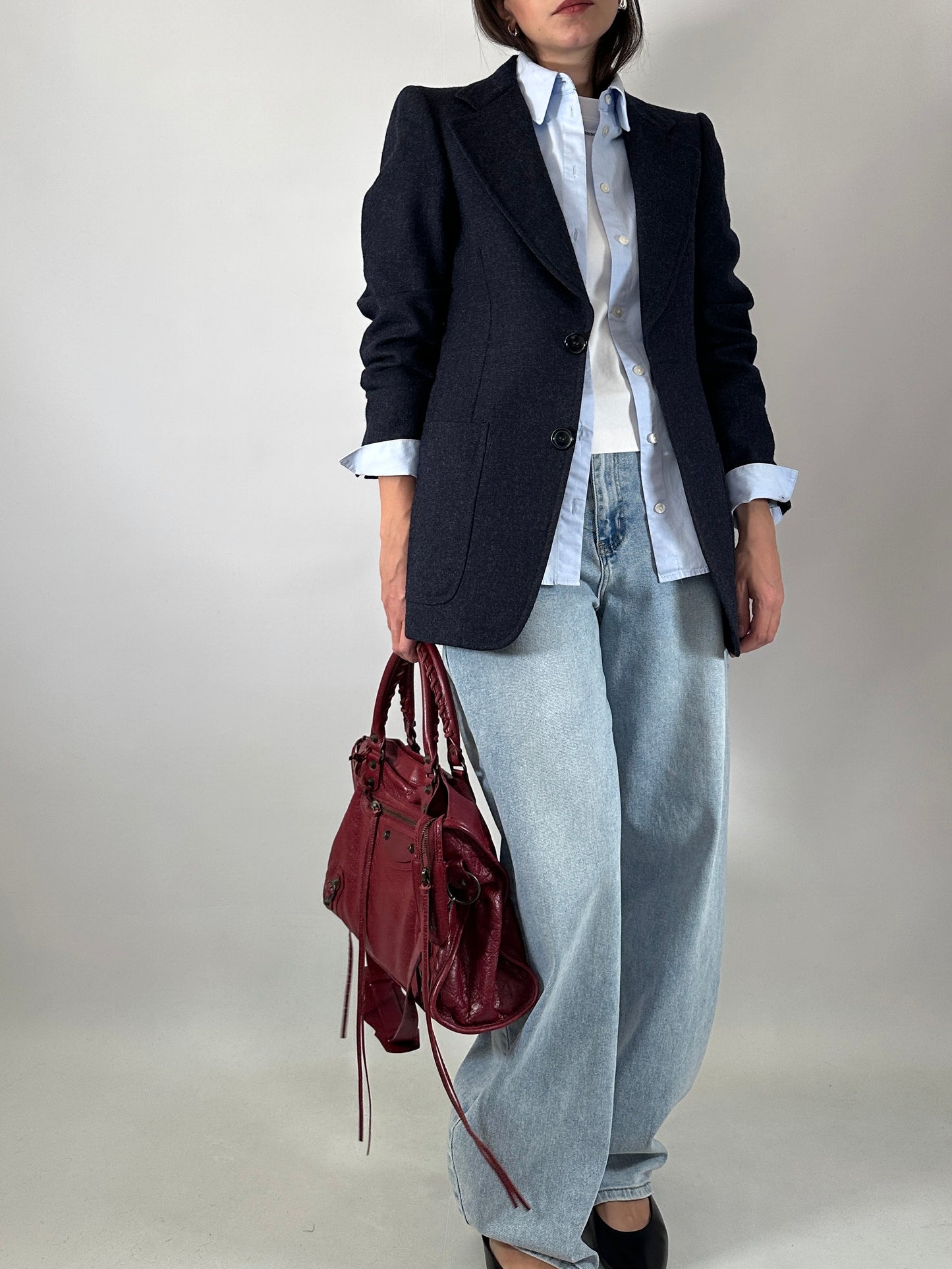 Slim fit blue blazer