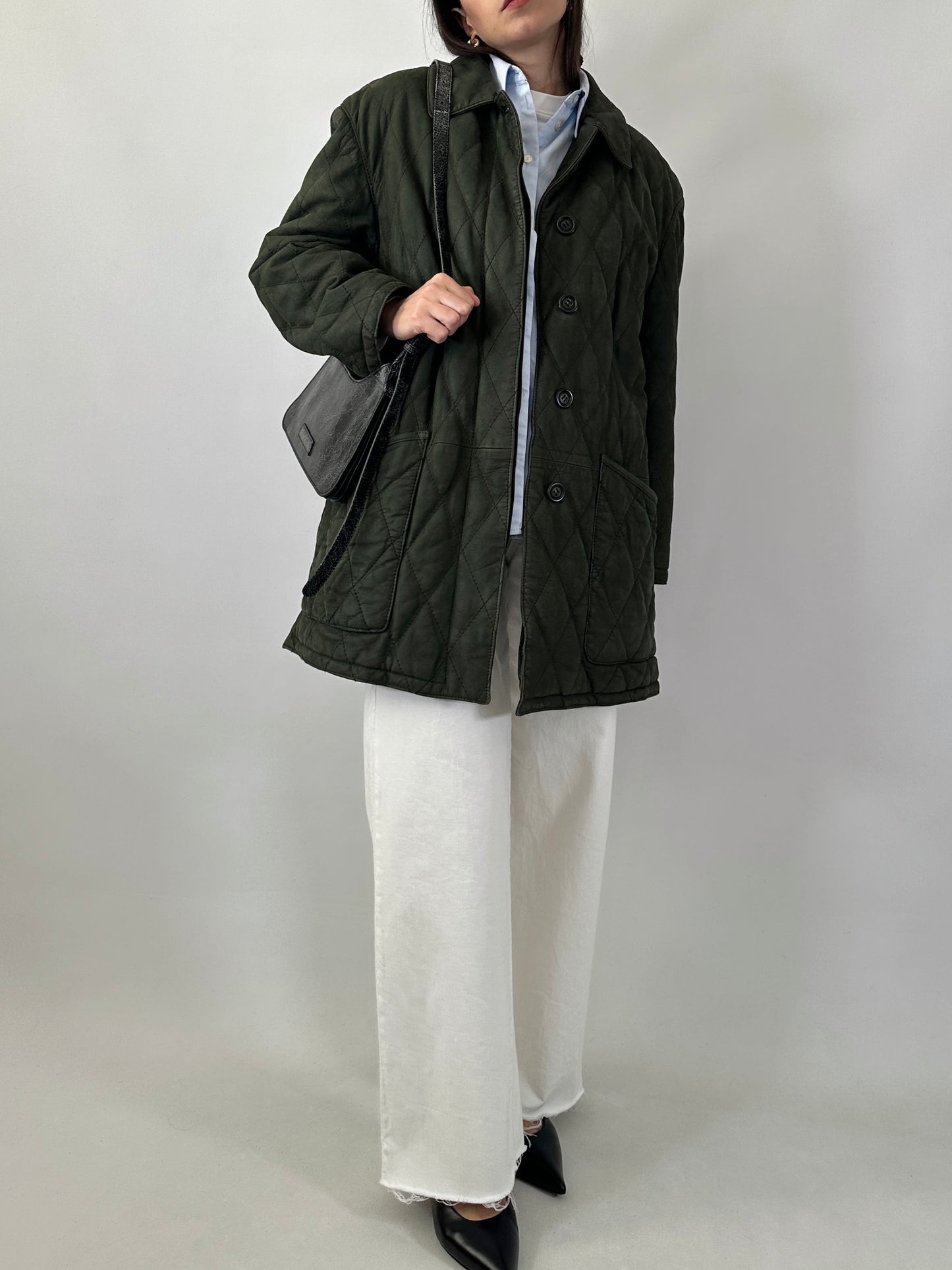 Tailor-made quilted leather jacket