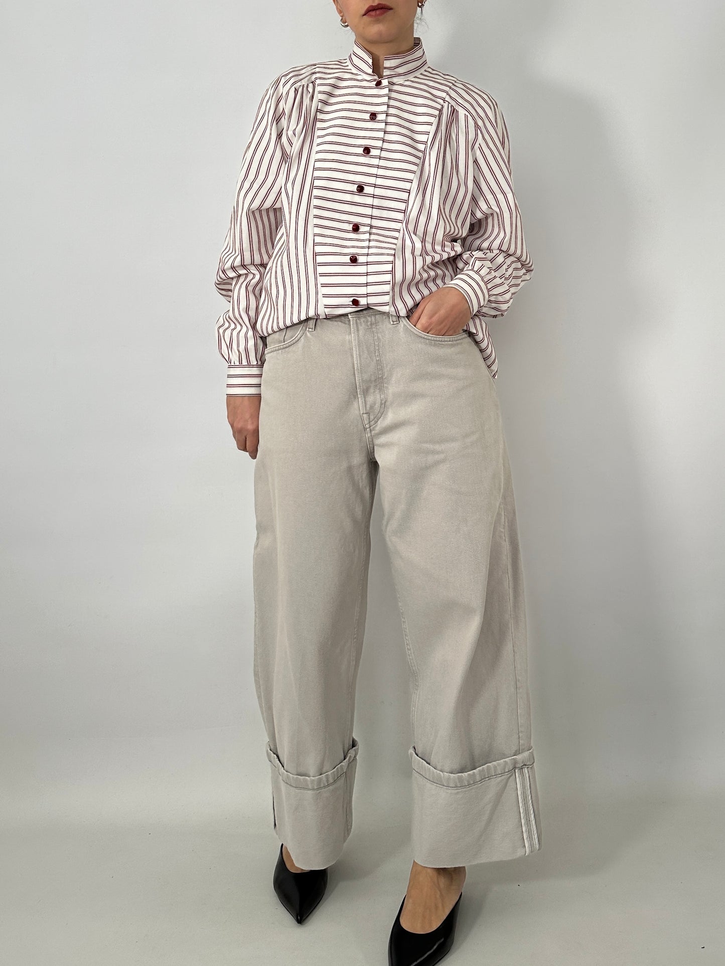 Handmade vintage striped shirt